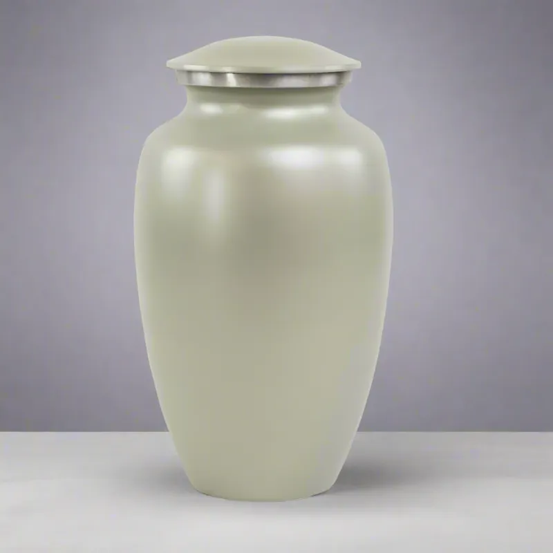 Grey Sage Classic Cremation Urn In Large