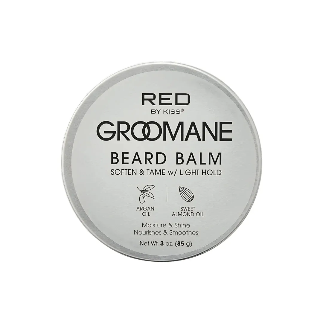 GROOMANE Beard Balm with Argan Oil & Sweet Almond Oil - 3 oz