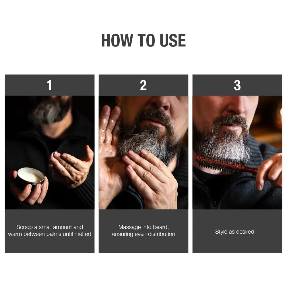 GROOMANE Beard Balm with Argan Oil & Sweet Almond Oil - 3 oz