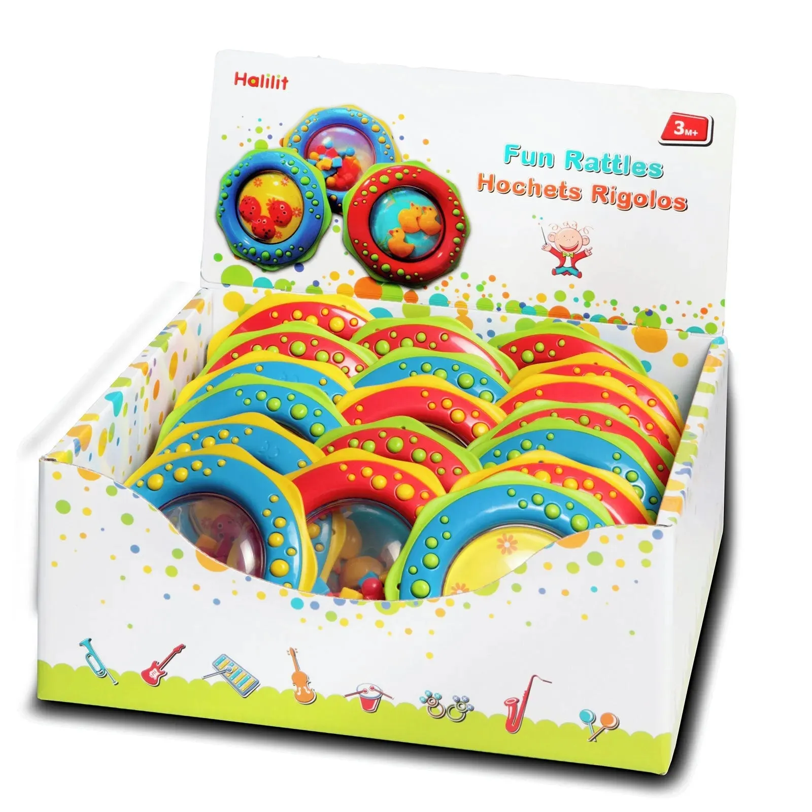 Halilit Fun Rattle Assorted