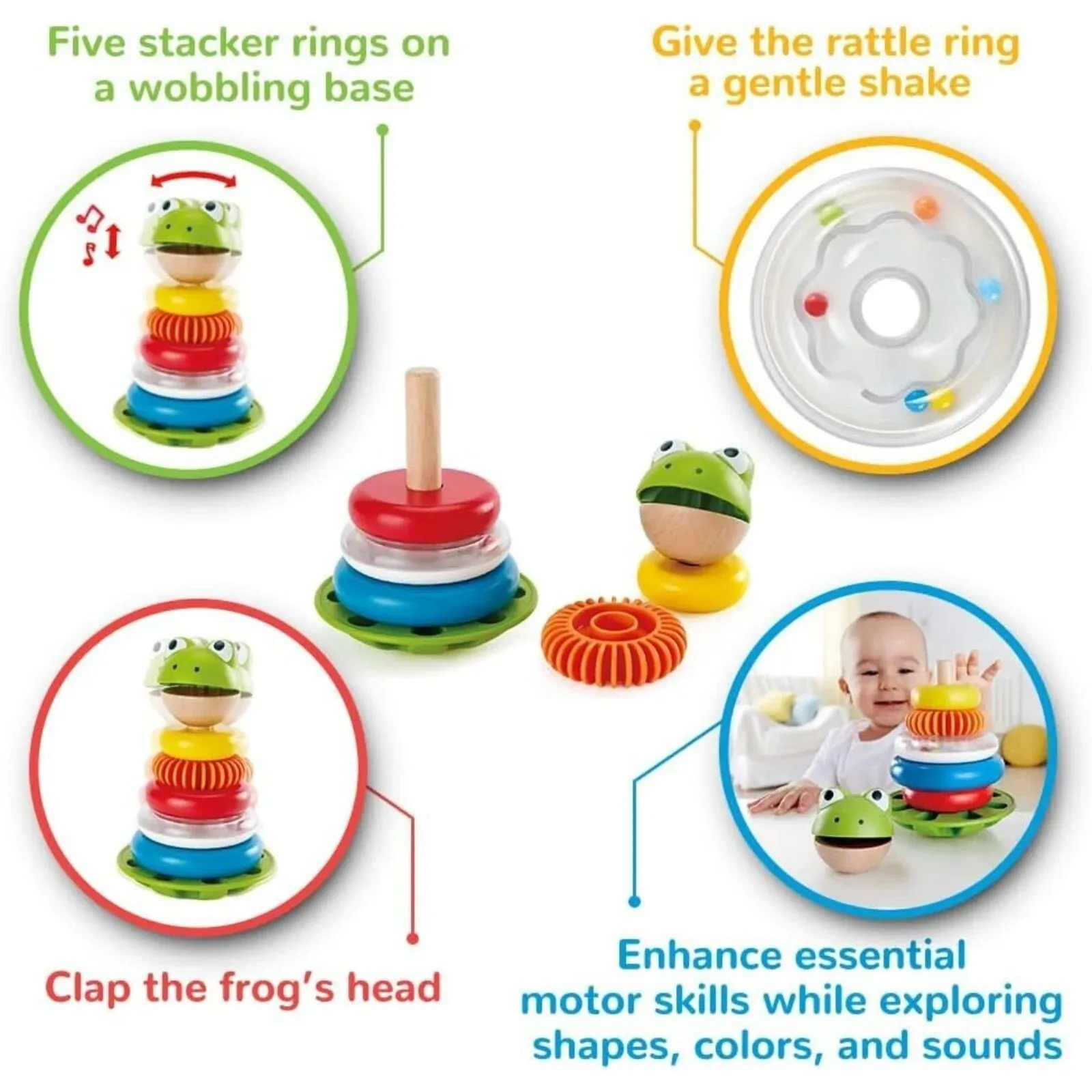 Hape Mr. Frog Stacking Rings