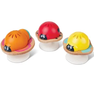 Hape Stay-Put Rattle Set - Colorful Insect Trio
