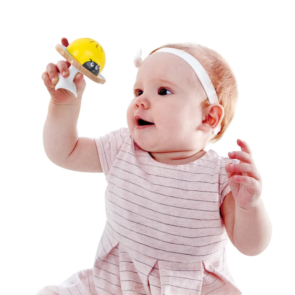 Hape Stay-Put Rattle Set - Colorful Insect Trio