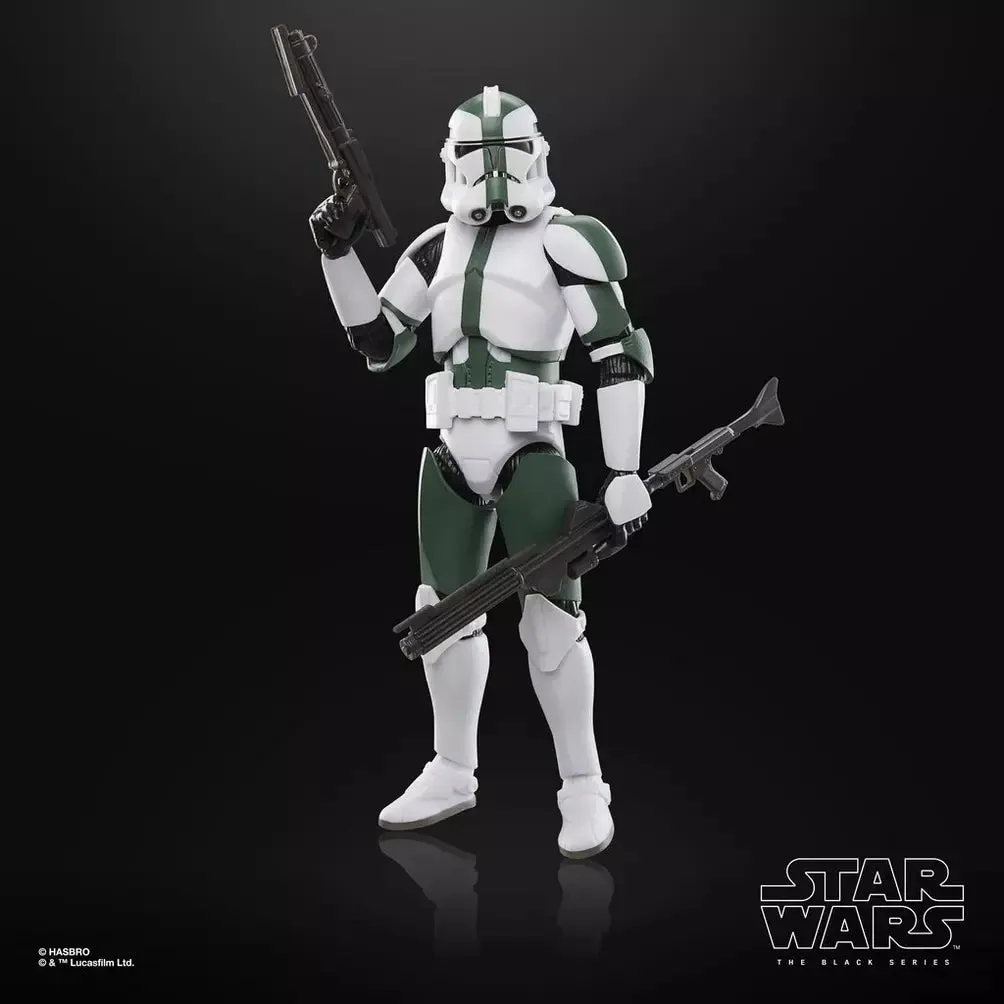Hasbro Star Wars Black Series The Clone Wars Yoda & Clone Commander Gree Exclusive 6 Inch Action Figure