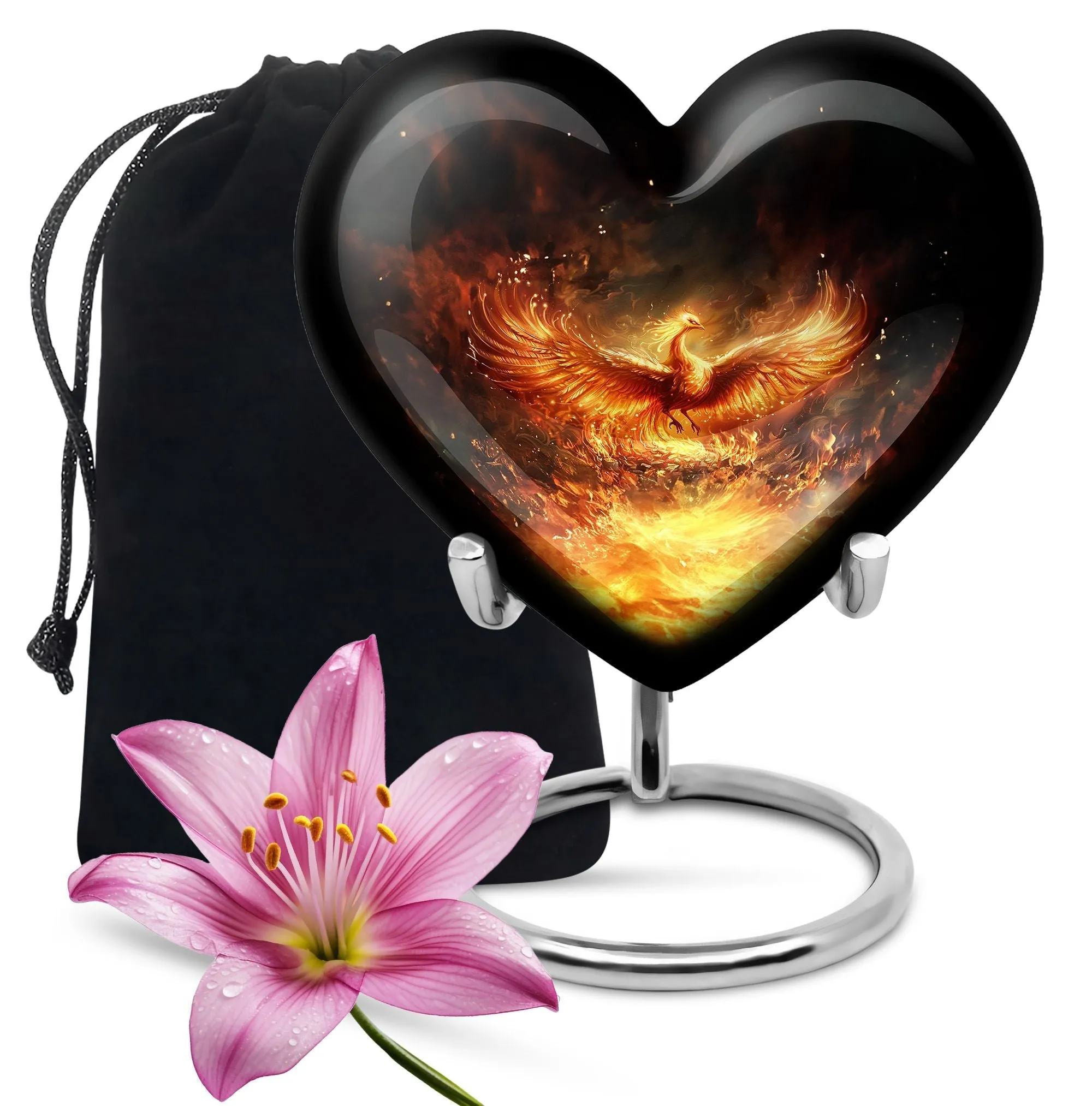 Heart-stirring Abstract Moose Walking Funeral Urn
