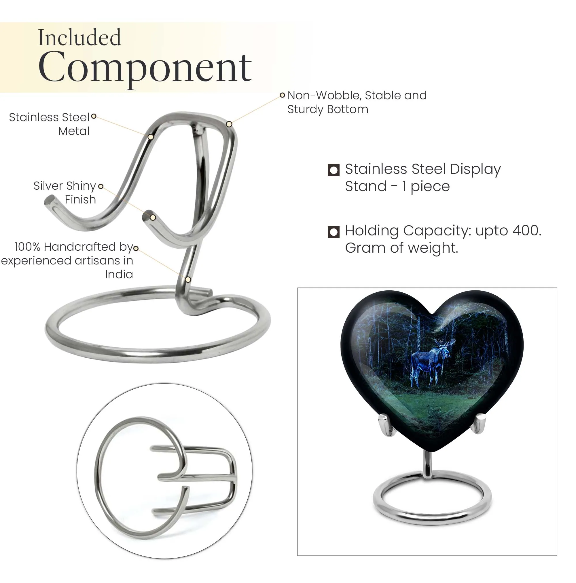 Heart-stirring Abstract Moose Walking Funeral Urn