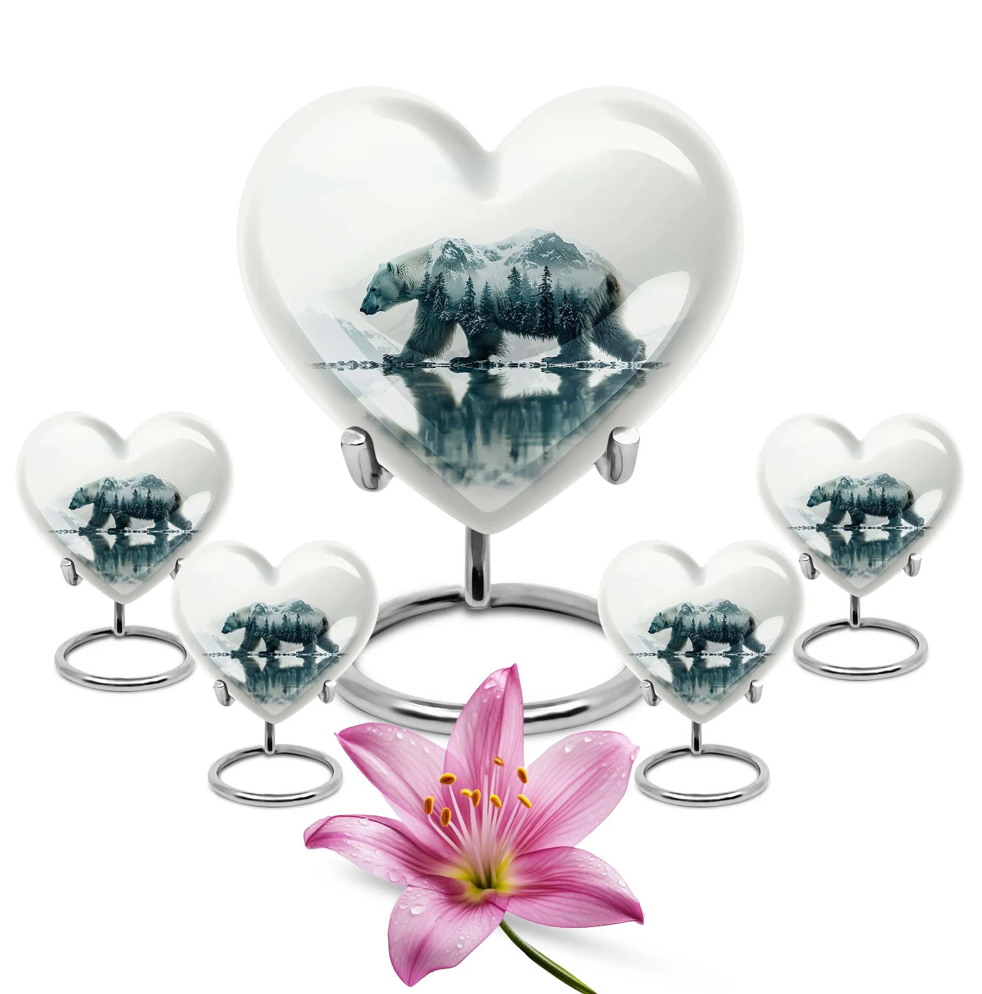 Heartfelt Love Bear Urn: A Noble Memorial for Mom's Ashes