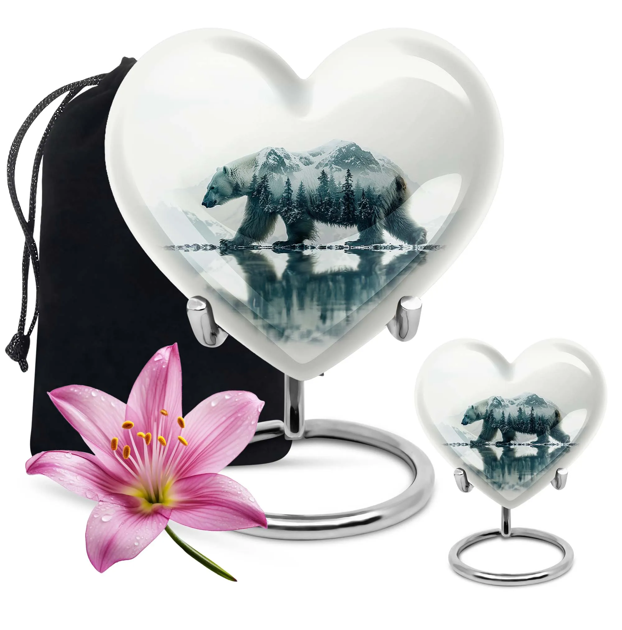 Heartfelt Love Bear Urn: A Noble Memorial for Mom's Ashes