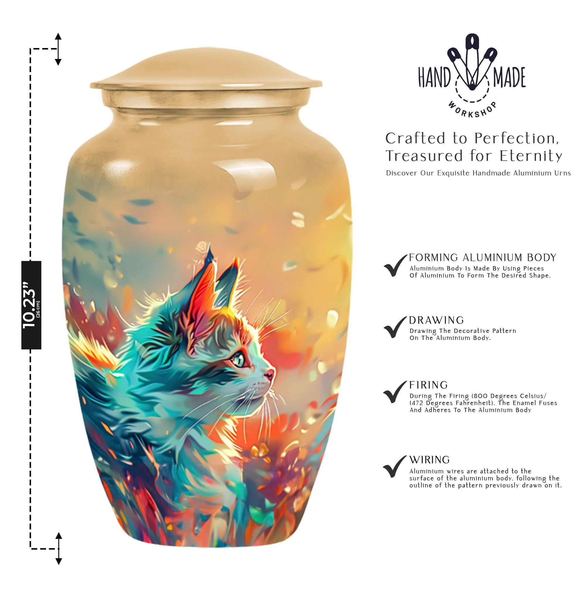 Honoring Memories Cat Urn for Ashes