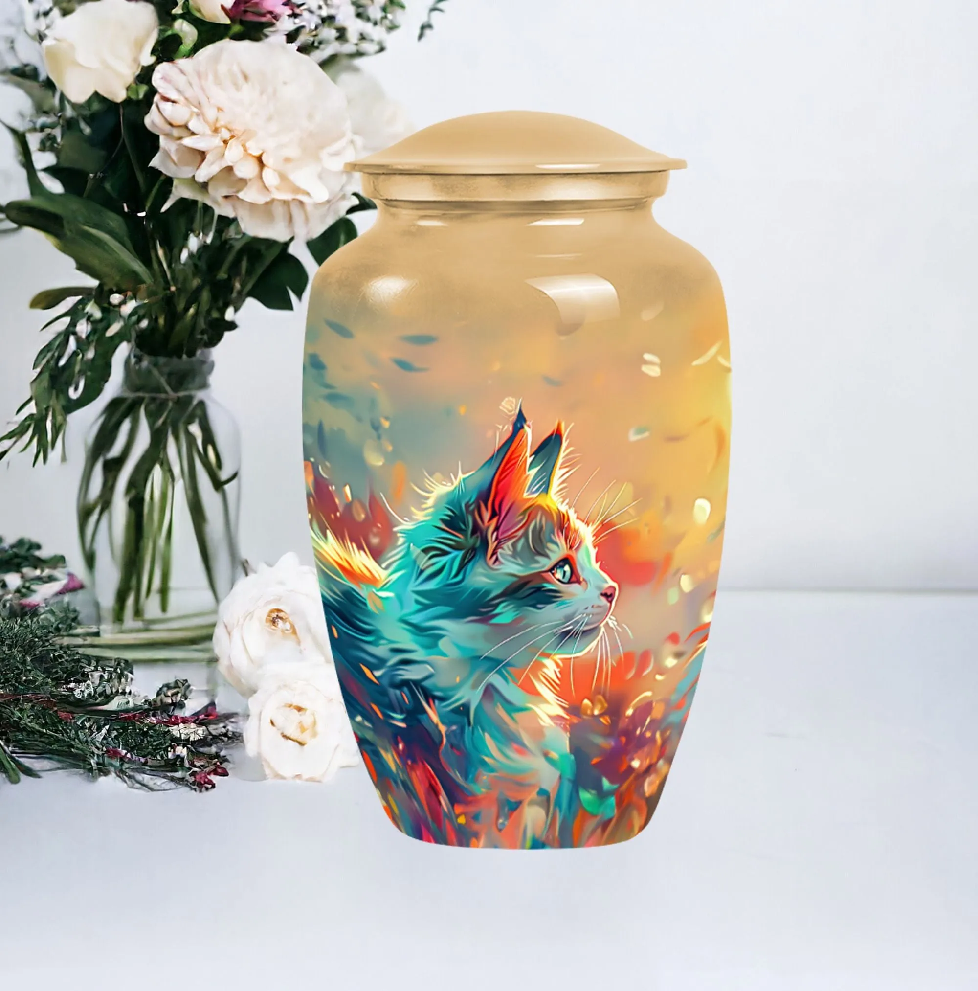 Honoring Memories Cat Urn for Ashes