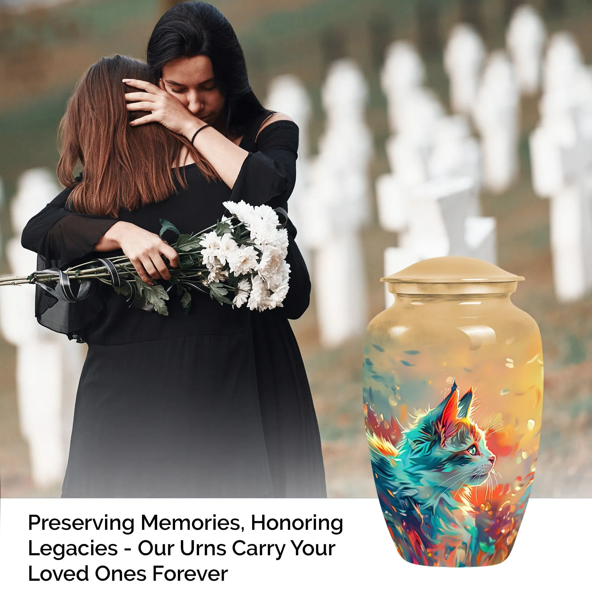 Honoring Memories Cat Urn for Ashes
