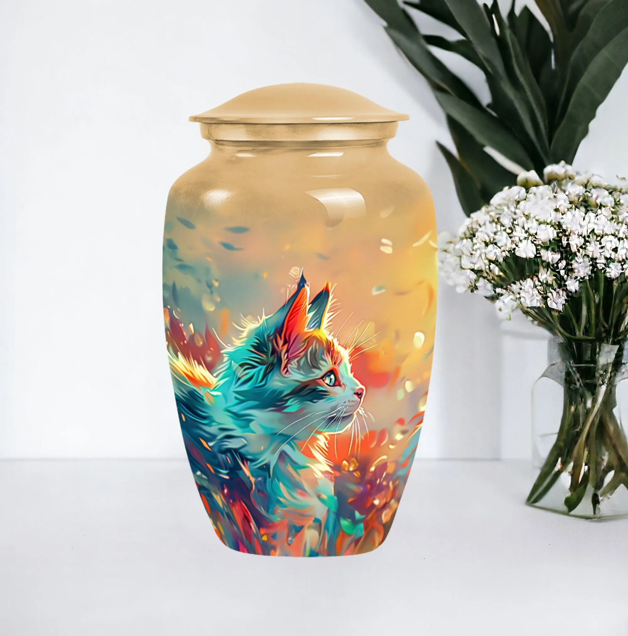 Honoring Memories Cat Urn for Ashes
