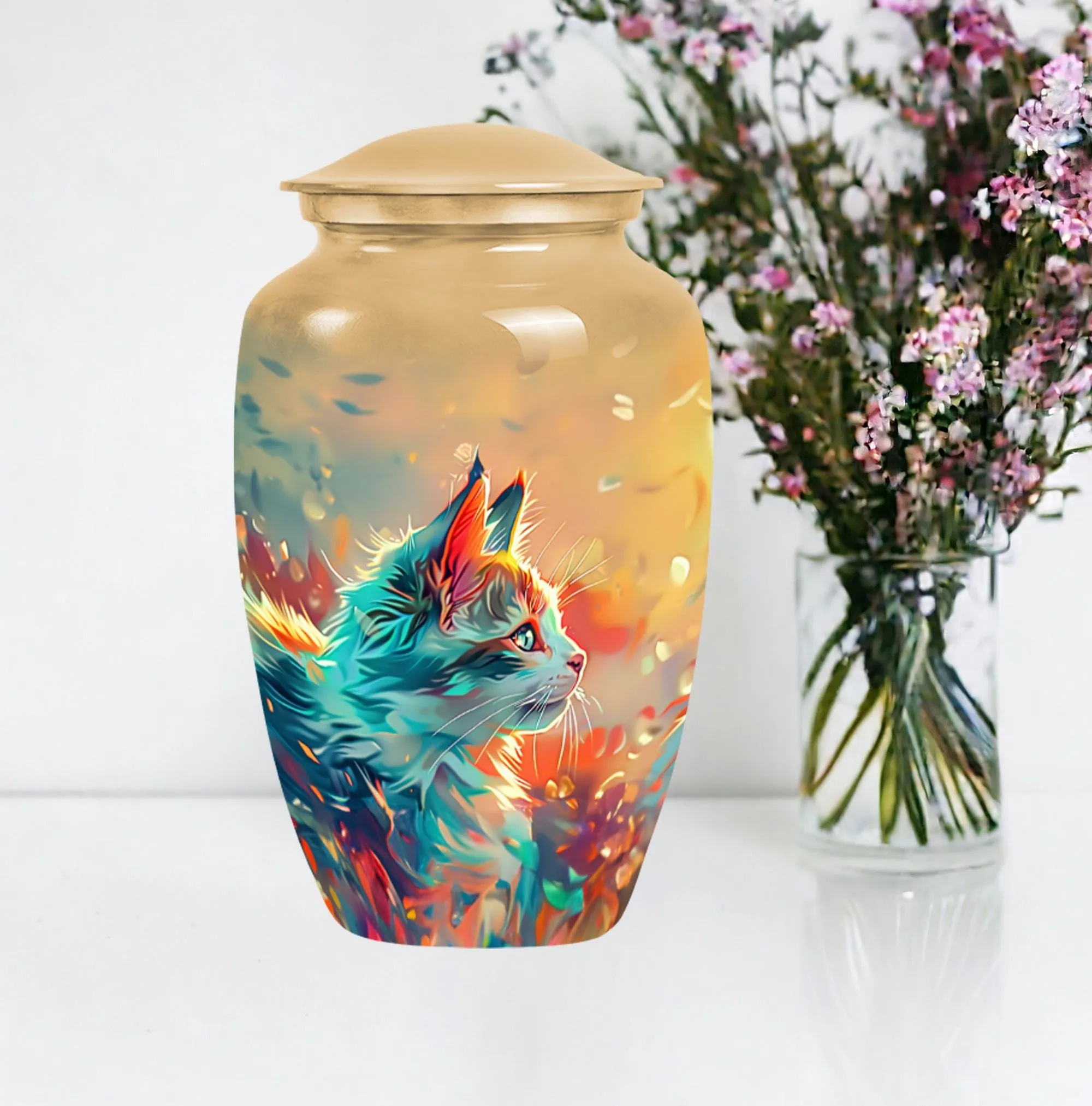 Honoring Memories Cat Urn for Ashes