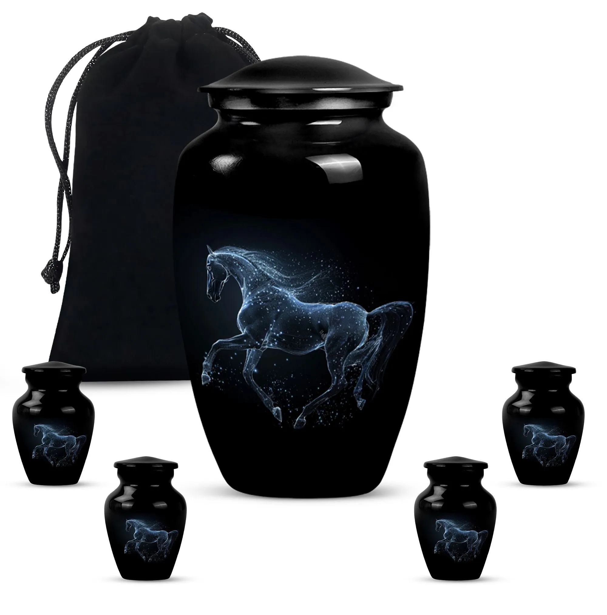Horse Classic Cremation - Ideal Funeral Urn for Adult Loved Ones