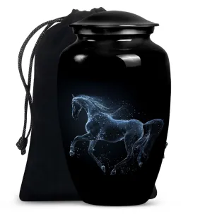 Horse Classic Cremation - Ideal Funeral Urn for Adult Loved Ones