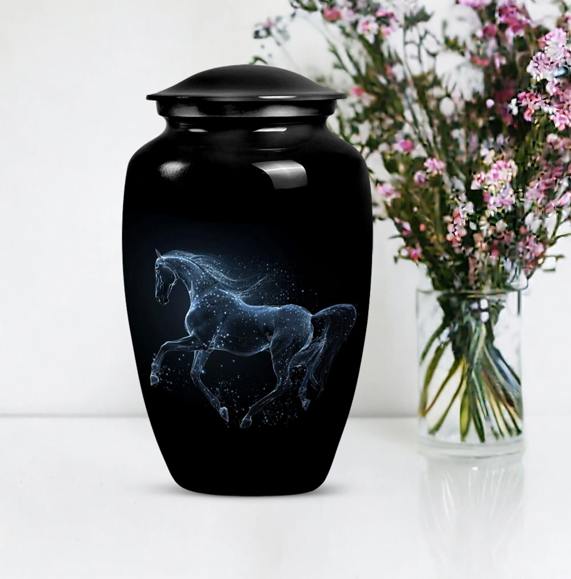 Horse Classic Cremation - Ideal Funeral Urn for Adult Loved Ones