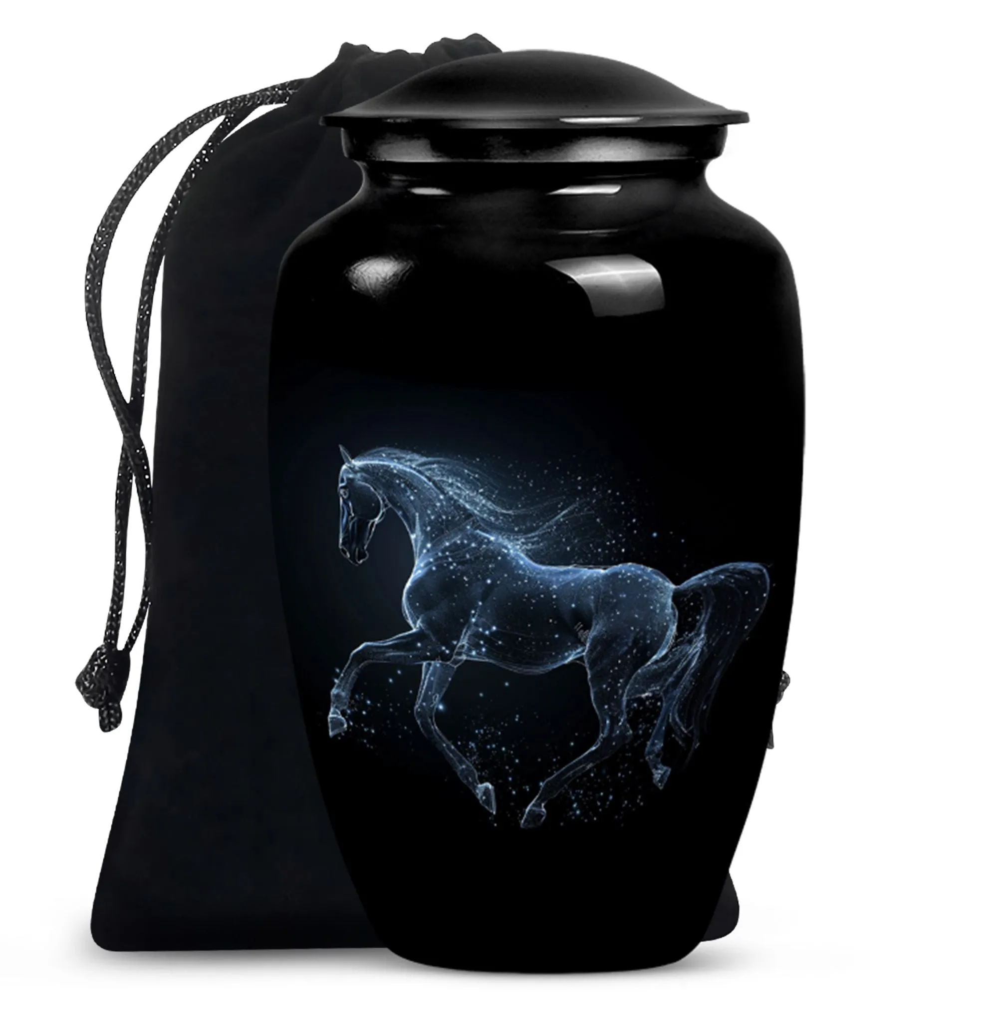 Horse Classic Cremation - Ideal Funeral Urn for Adult Loved Ones