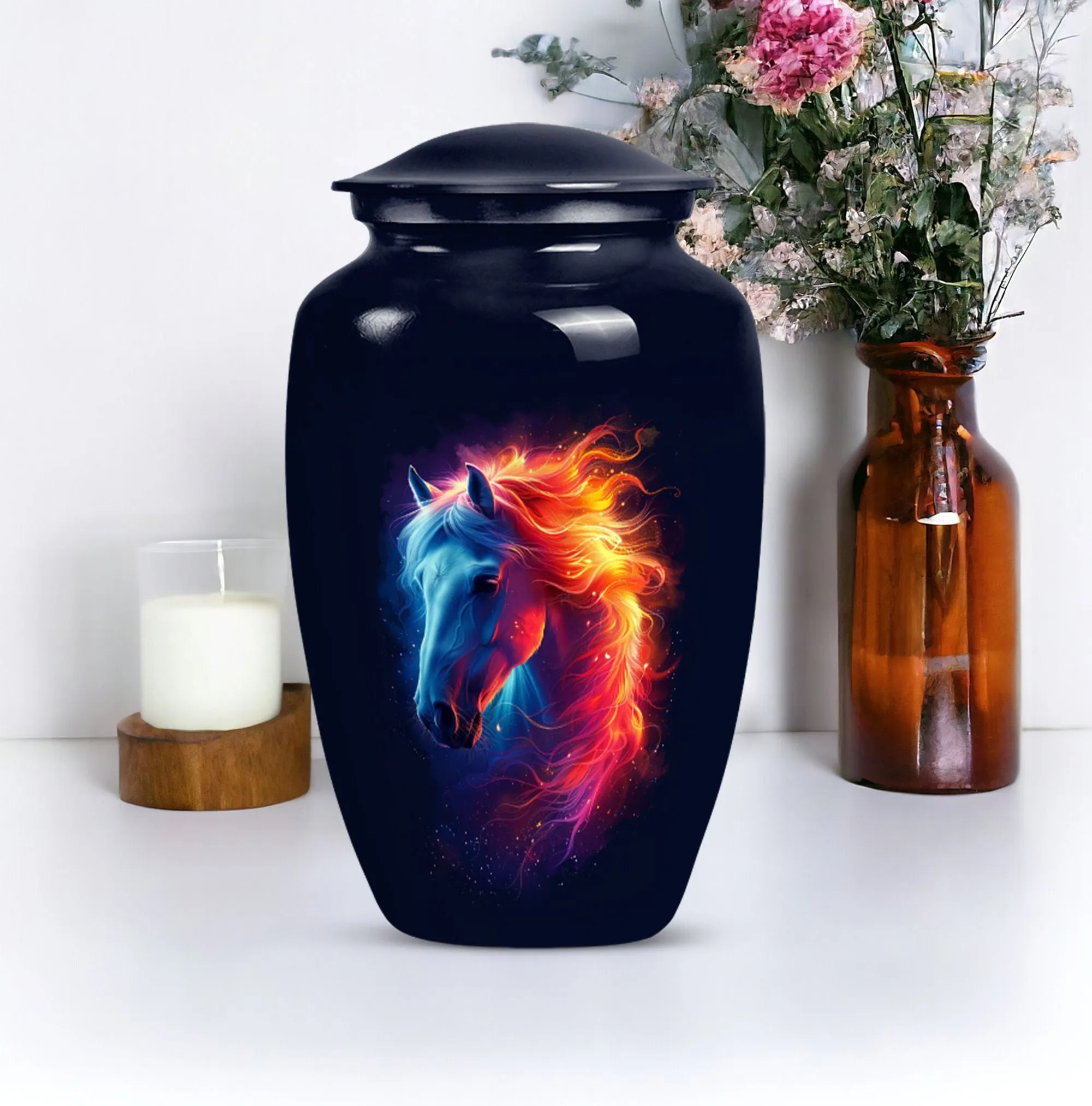 Horse Urn Tranquil Rest - Unforgettable Memorial Forever Urn