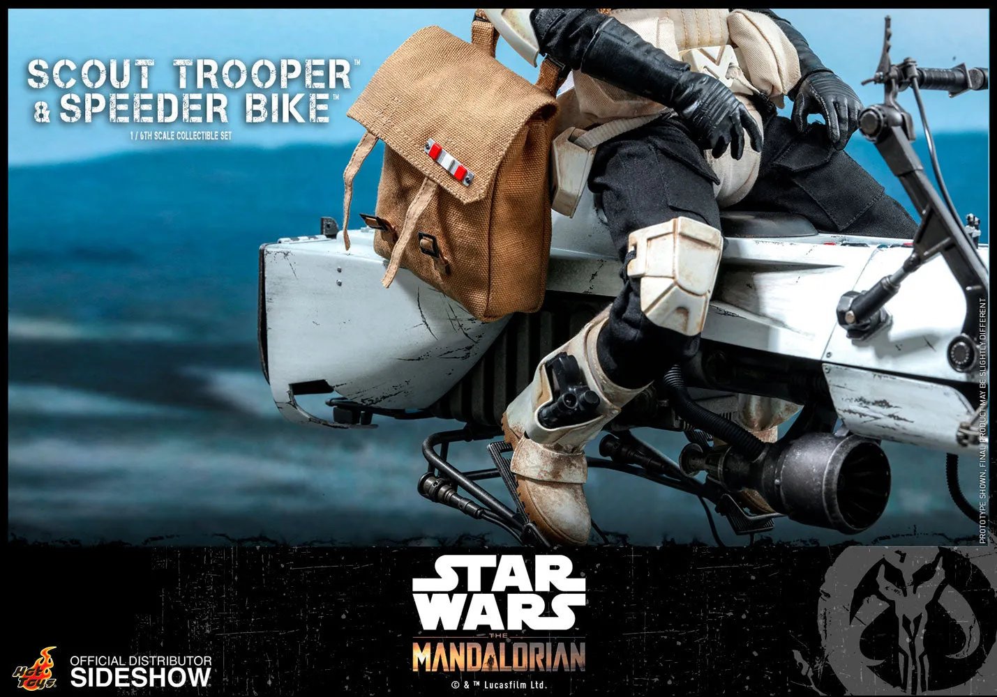 Hot Toys 1/6 The Mandalorian Scout Trooper and Speeder Bike Scale Figure TMS017
