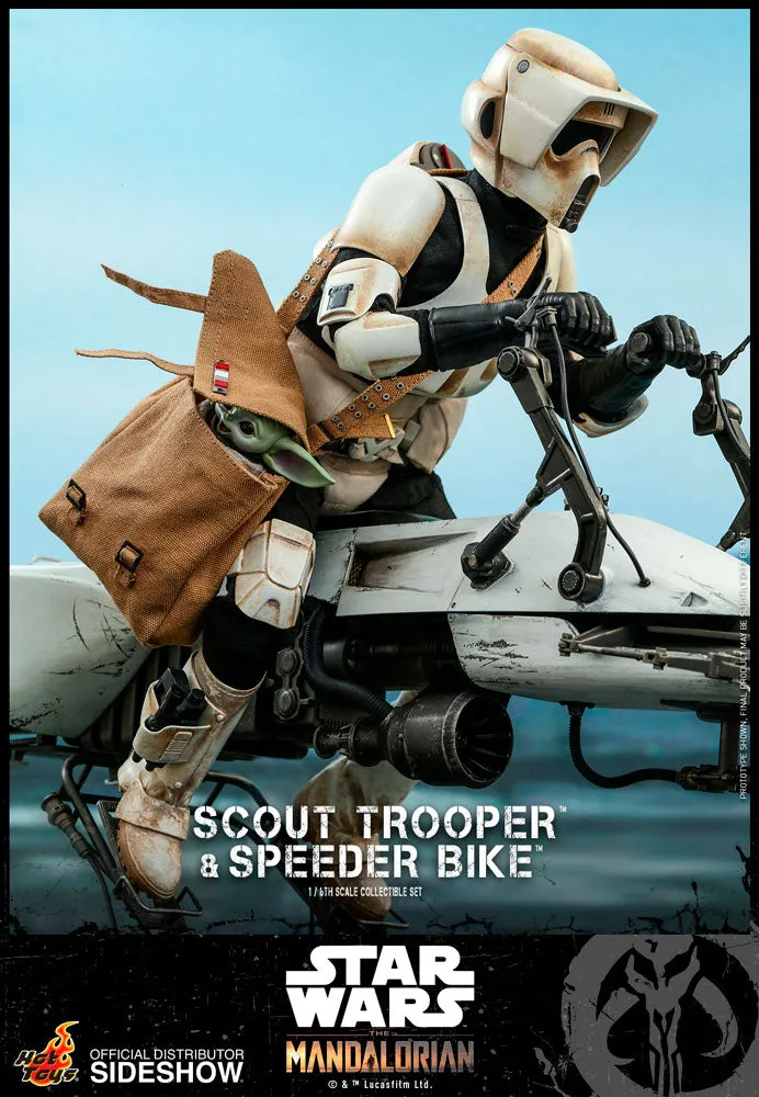Hot Toys 1/6 The Mandalorian Scout Trooper and Speeder Bike Scale Figure TMS017