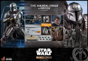 Hot Toys 1/6 The Mandalorian The Mandalorian and Grogu Sixth Scale Figure TMS051