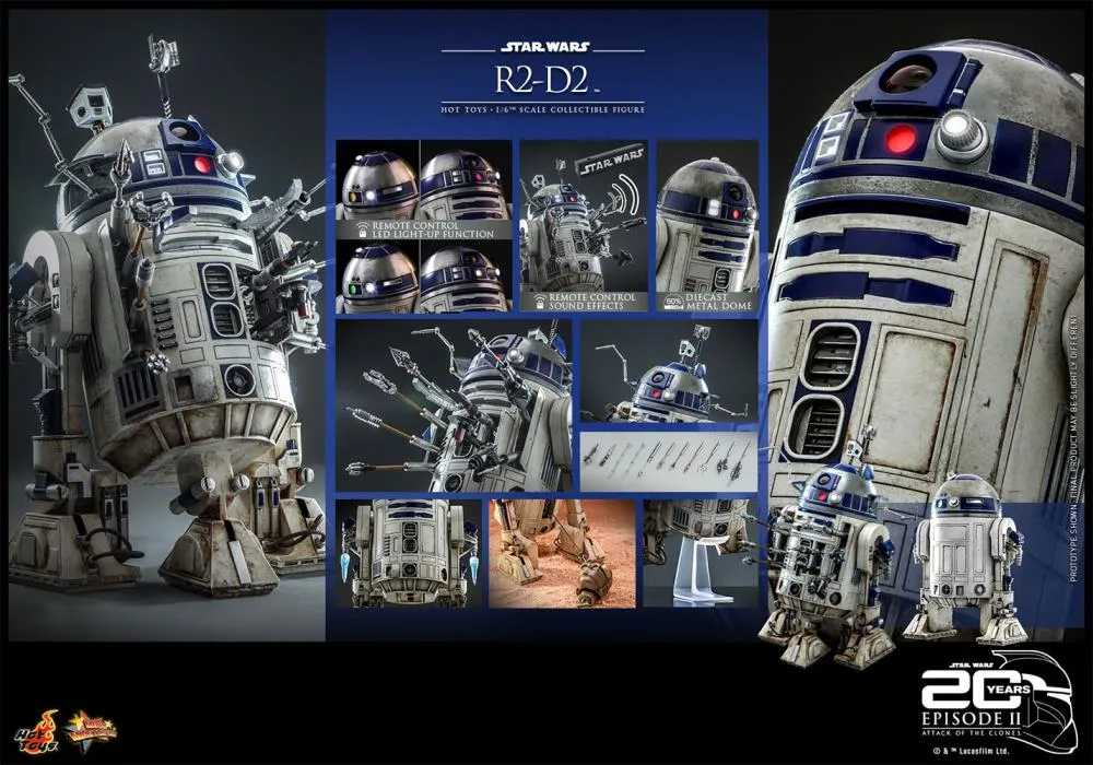 Hot Toys Movie Masterpiece Series - Star Wars Episode II: Attack of the Clones - R2-D2