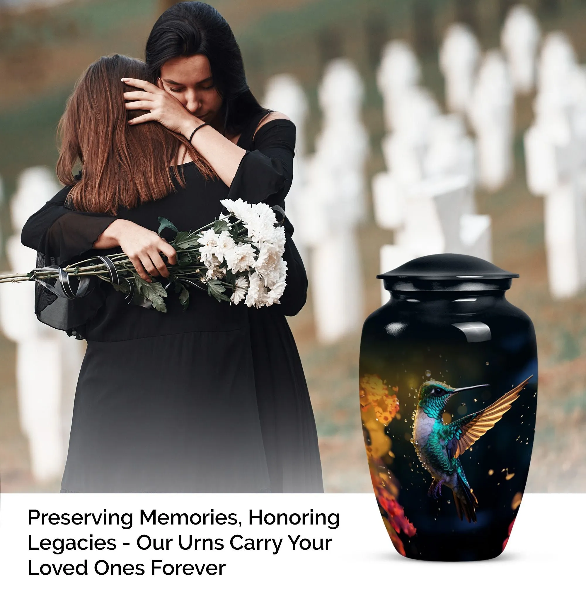 Humming Birds Cremation Urn for Sentimental Remembrance
