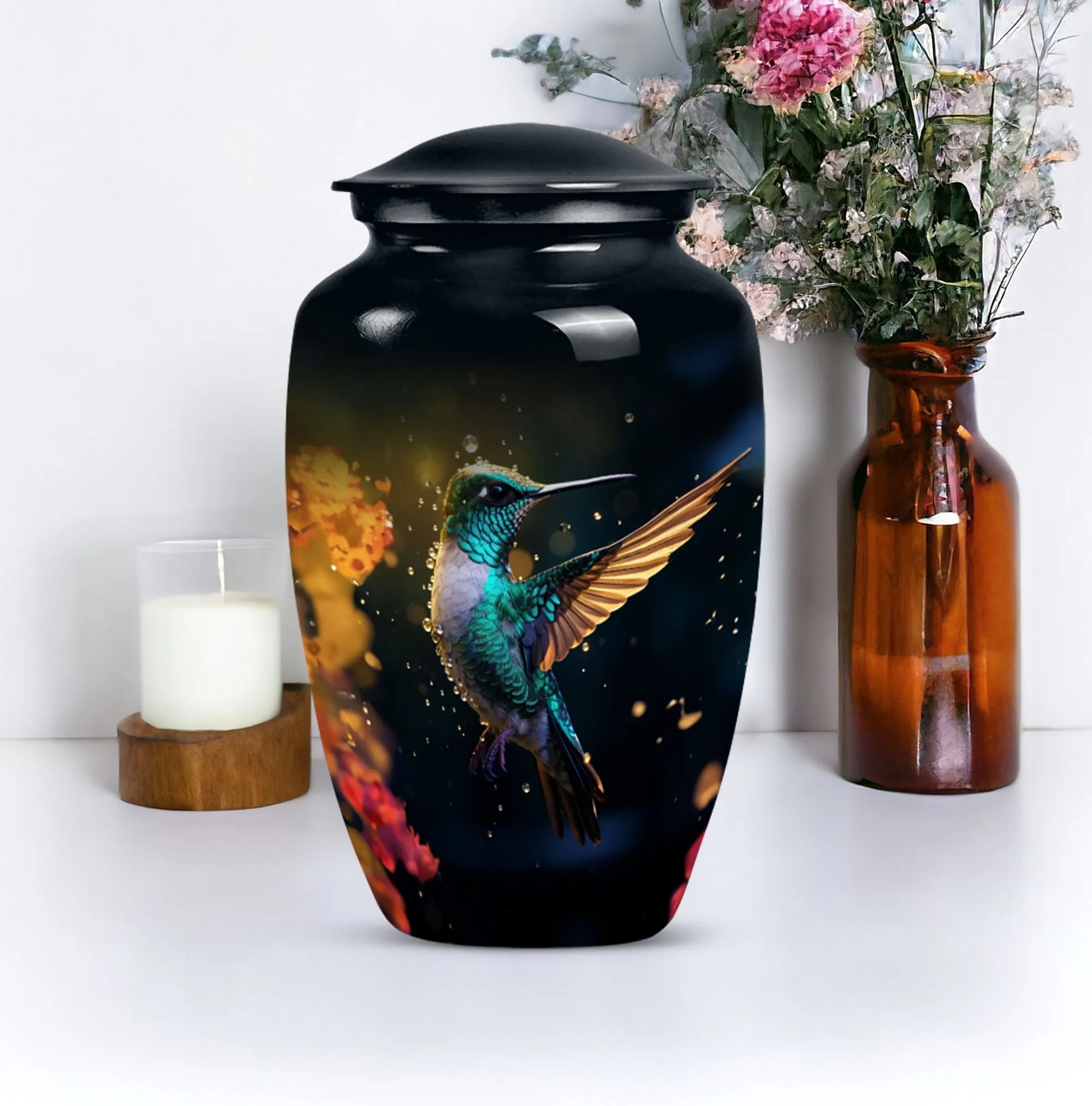Humming Birds Cremation Urn for Sentimental Remembrance