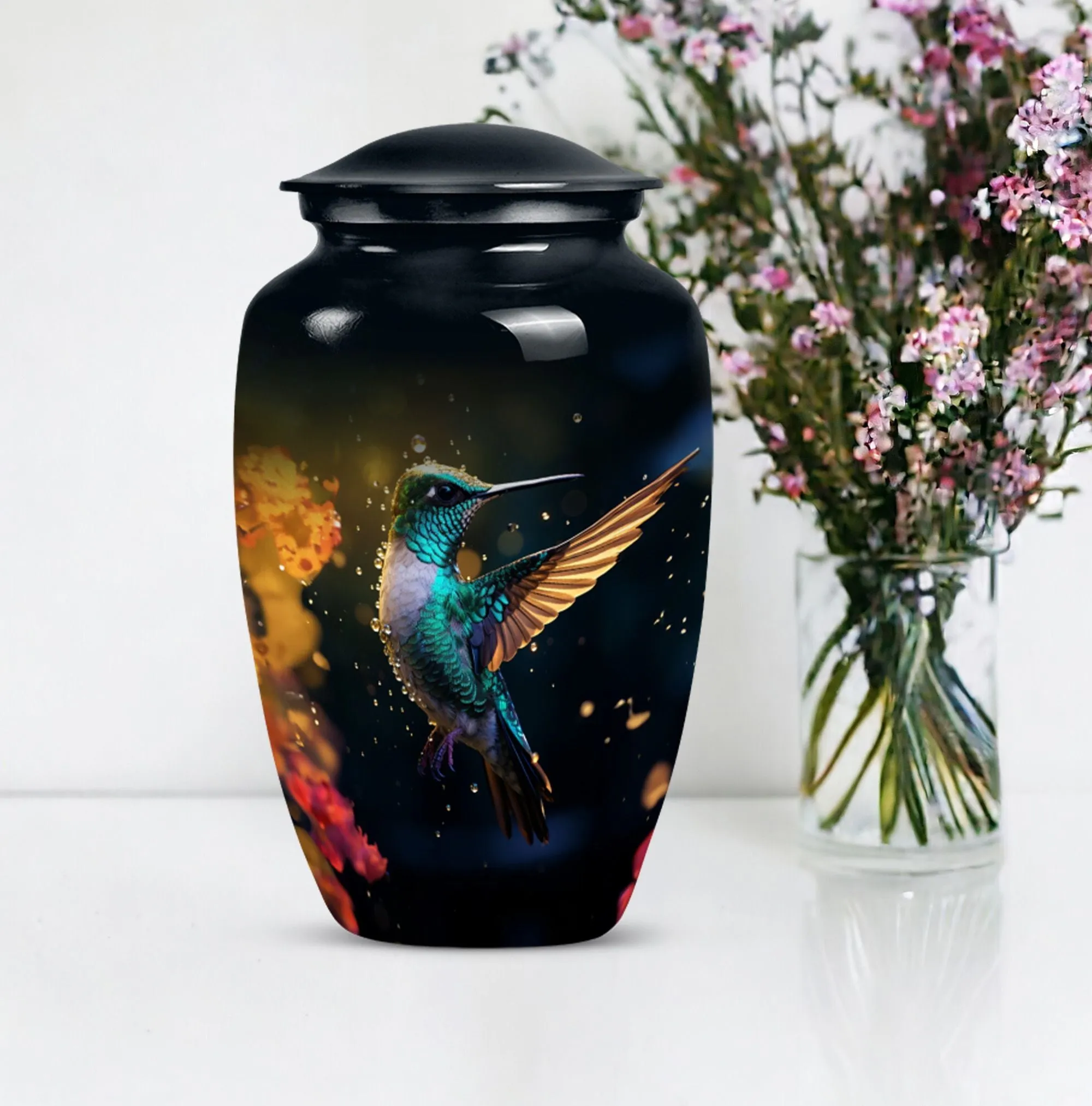 Humming Birds Cremation Urn for Sentimental Remembrance