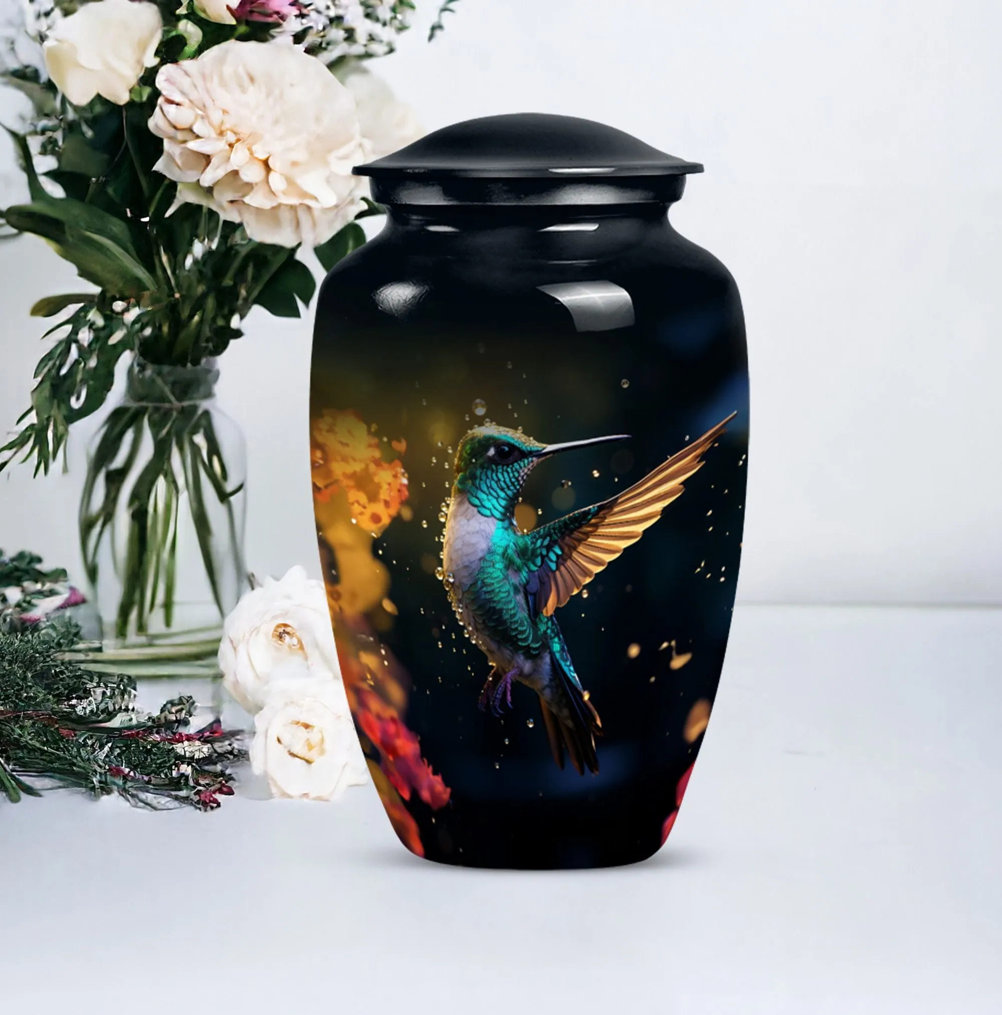 Humming Birds Cremation Urn for Sentimental Remembrance