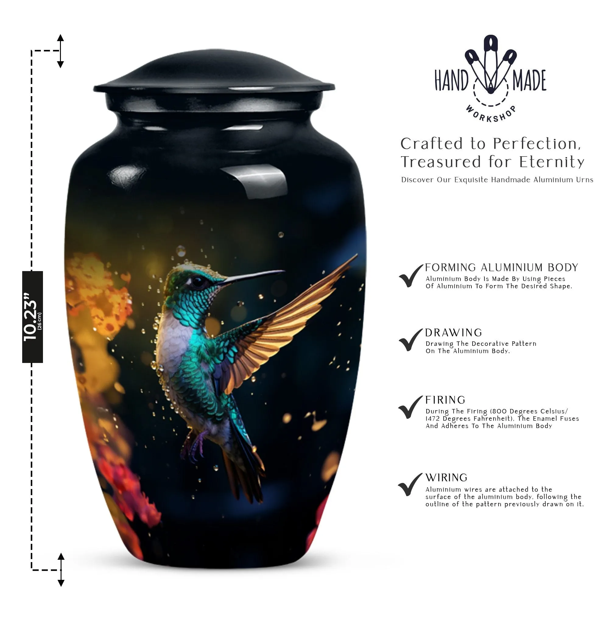 Humming Birds Cremation Urn for Sentimental Remembrance