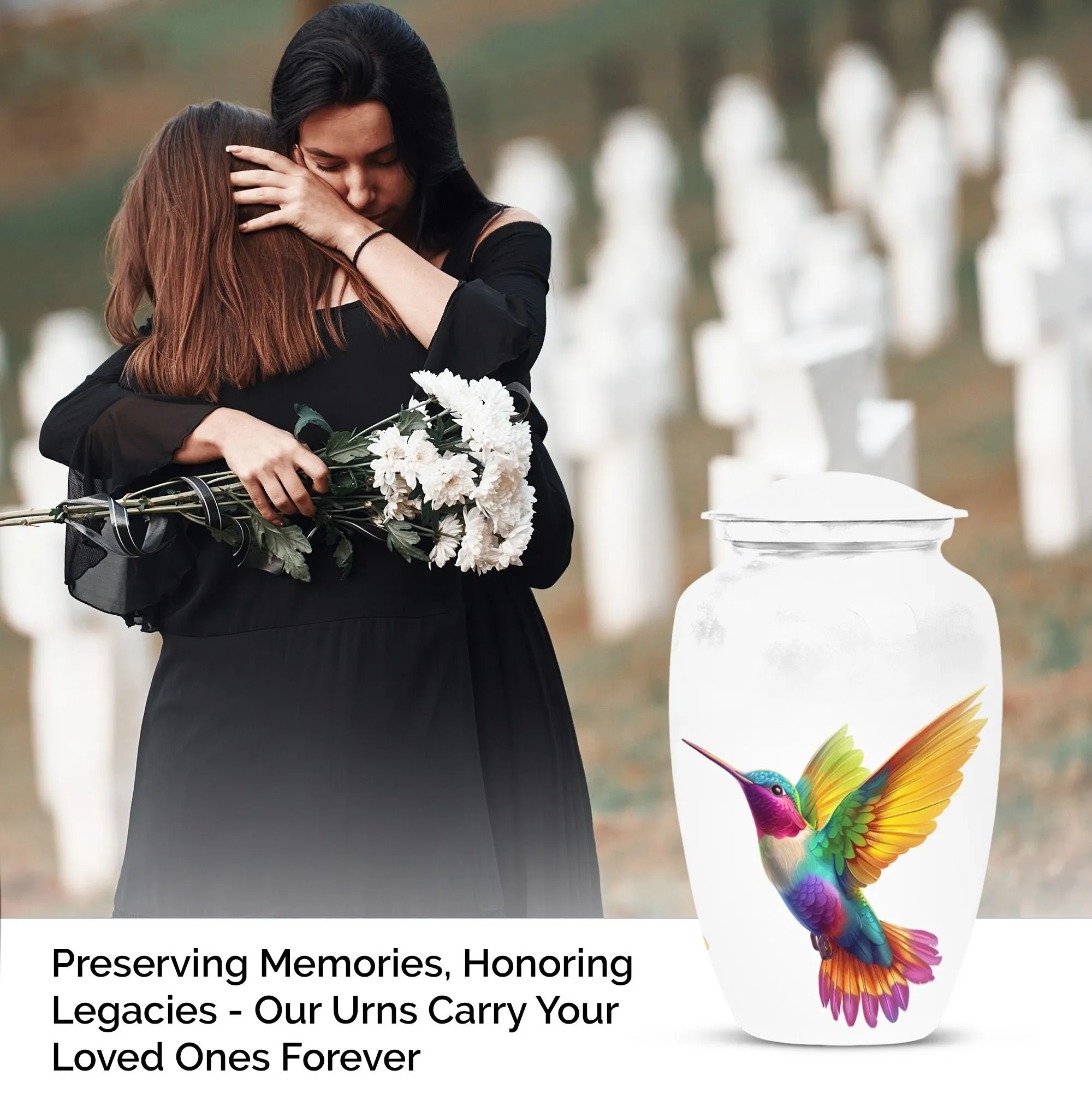 Hummingbird Cremation Urn - Elegantly Crafted, Peaceful Rest