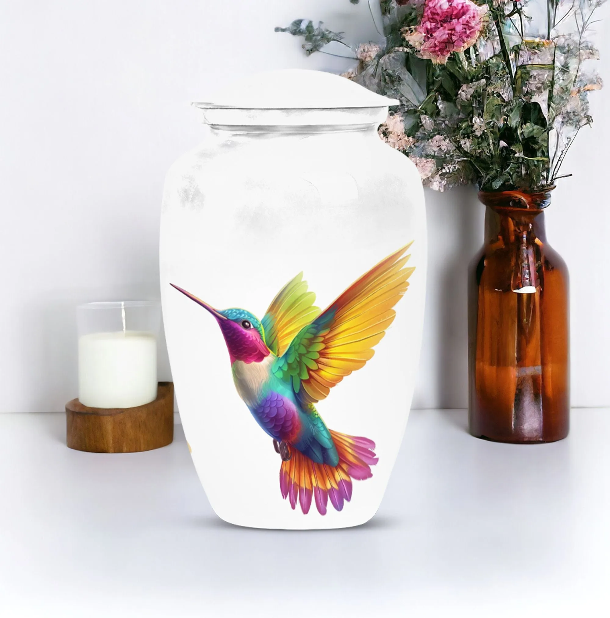 Hummingbird Cremation Urn - Elegantly Crafted, Peaceful Rest