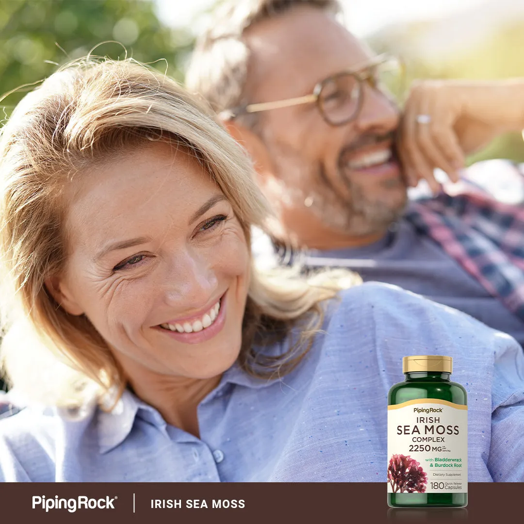 Irish Sea Moss Complex with Bladderwrack & Burdock Root, 2250 mg (per serving), 170 Quick Release Capsules