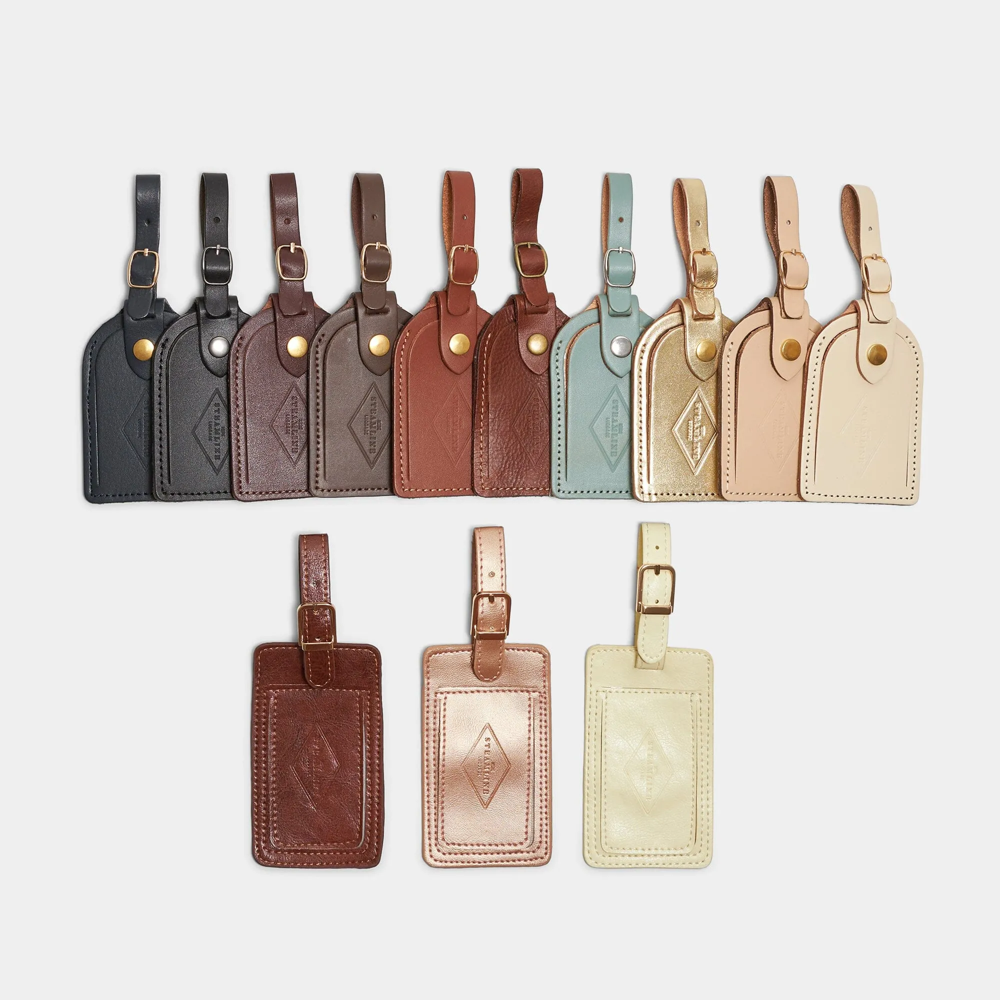 Ivory Leather - Luggage Tag