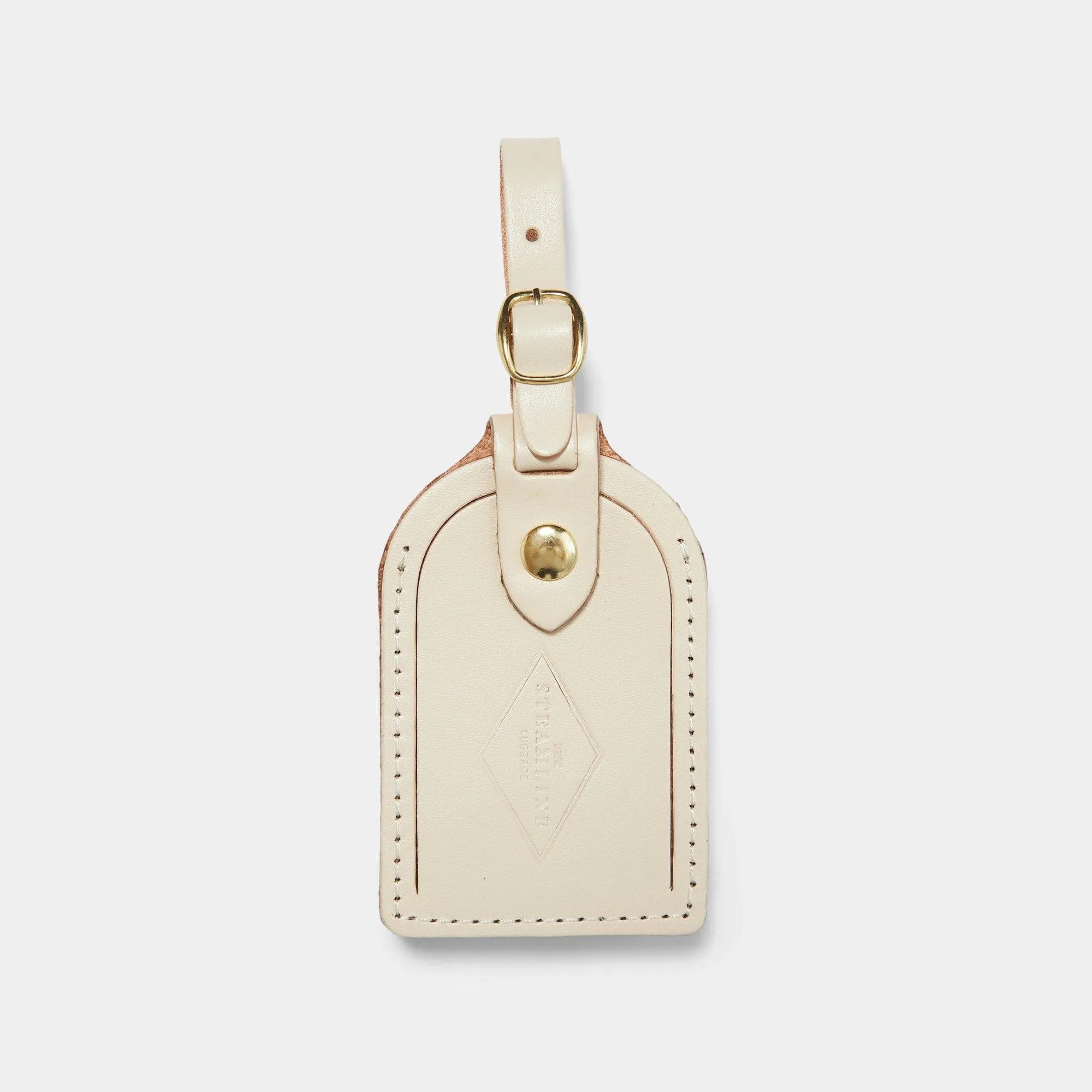 Ivory Leather - Luggage Tag