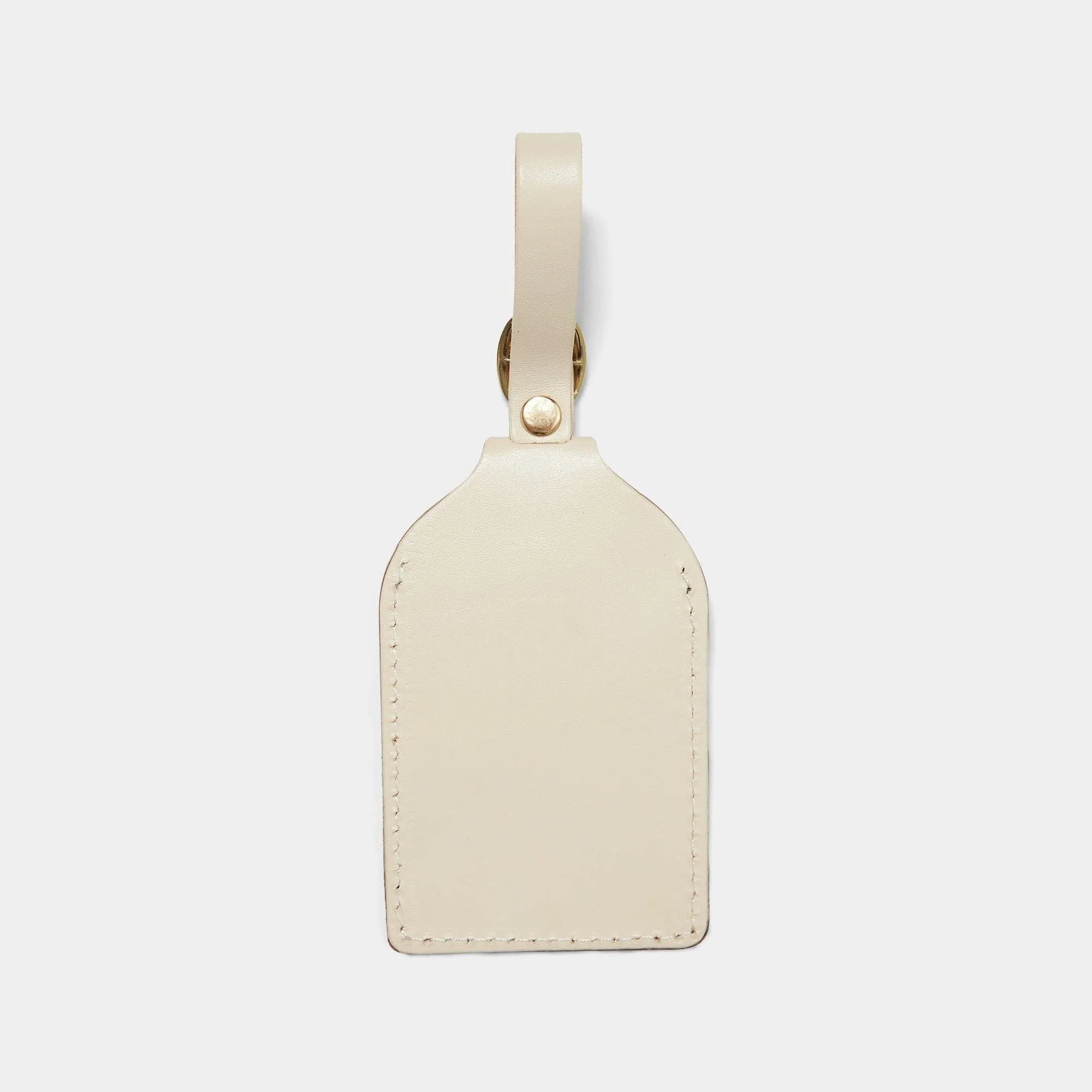 Ivory Leather - Luggage Tag