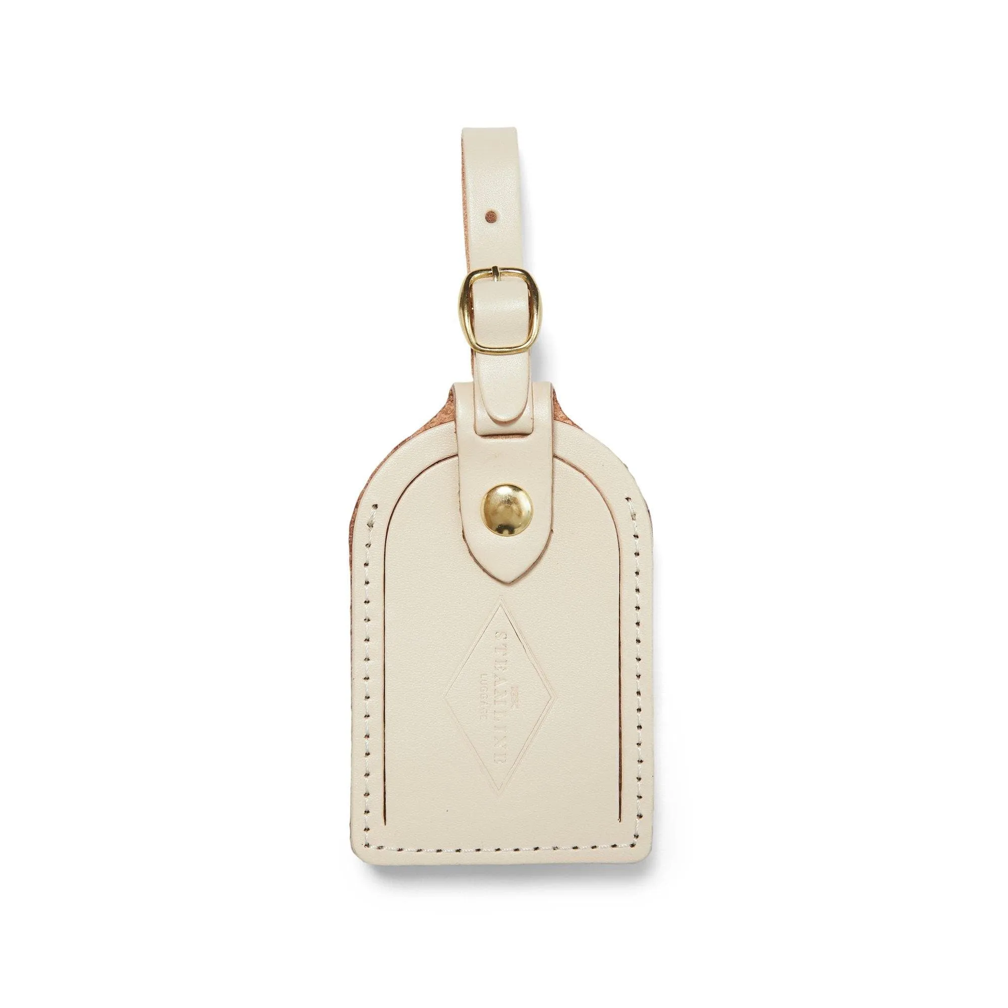 Ivory Leather - Luggage Tag