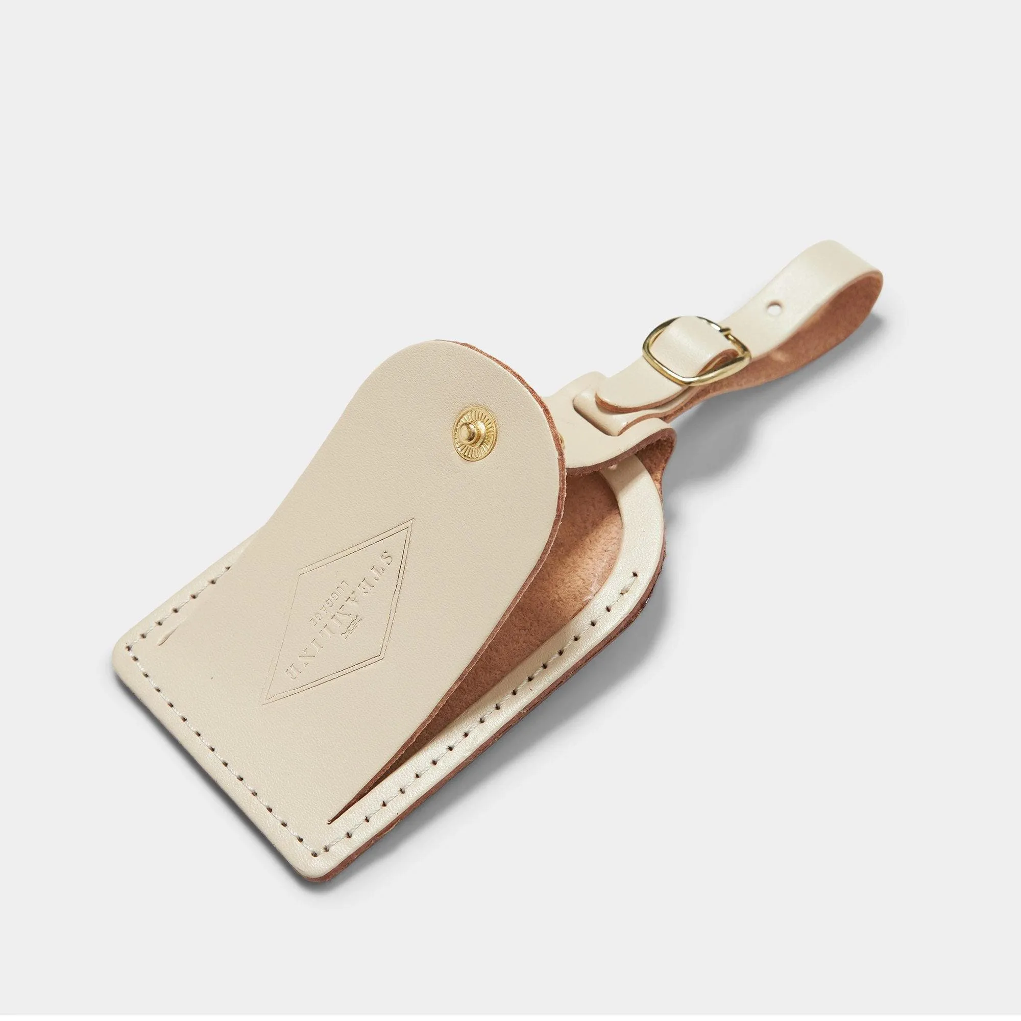 Ivory Leather - Luggage Tag