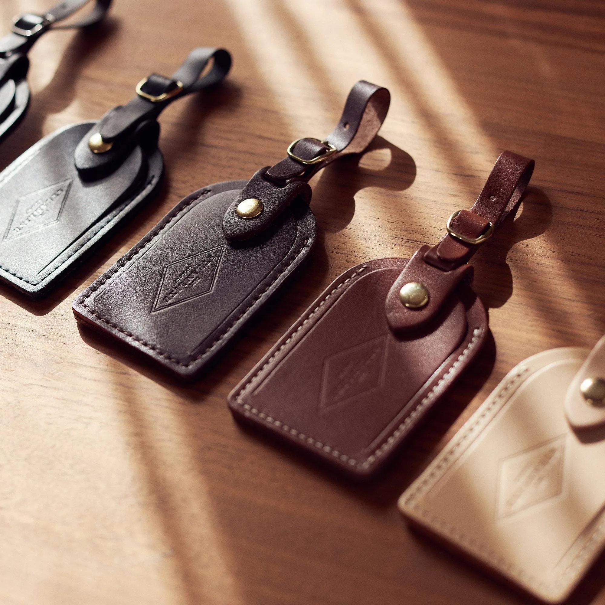 Ivory Leather - Luggage Tag