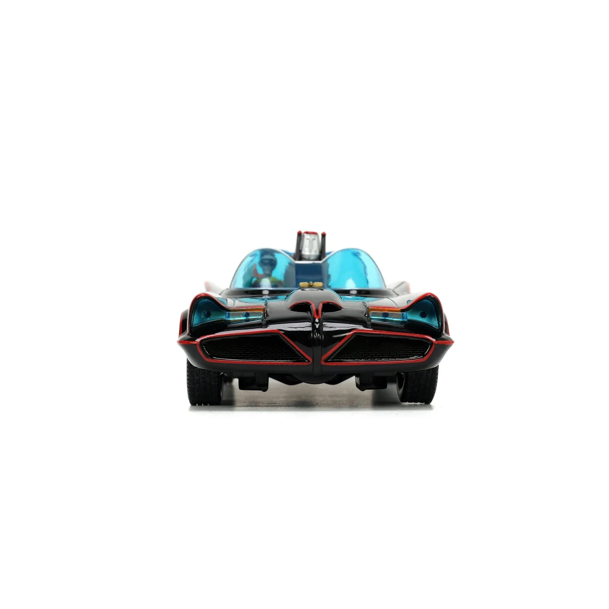 Jada Toys 33737 Batman 1:24 1966 Batmobile Die-Cast Car & 2.75" Batman, Robin, Penguin, & The Joker Figures