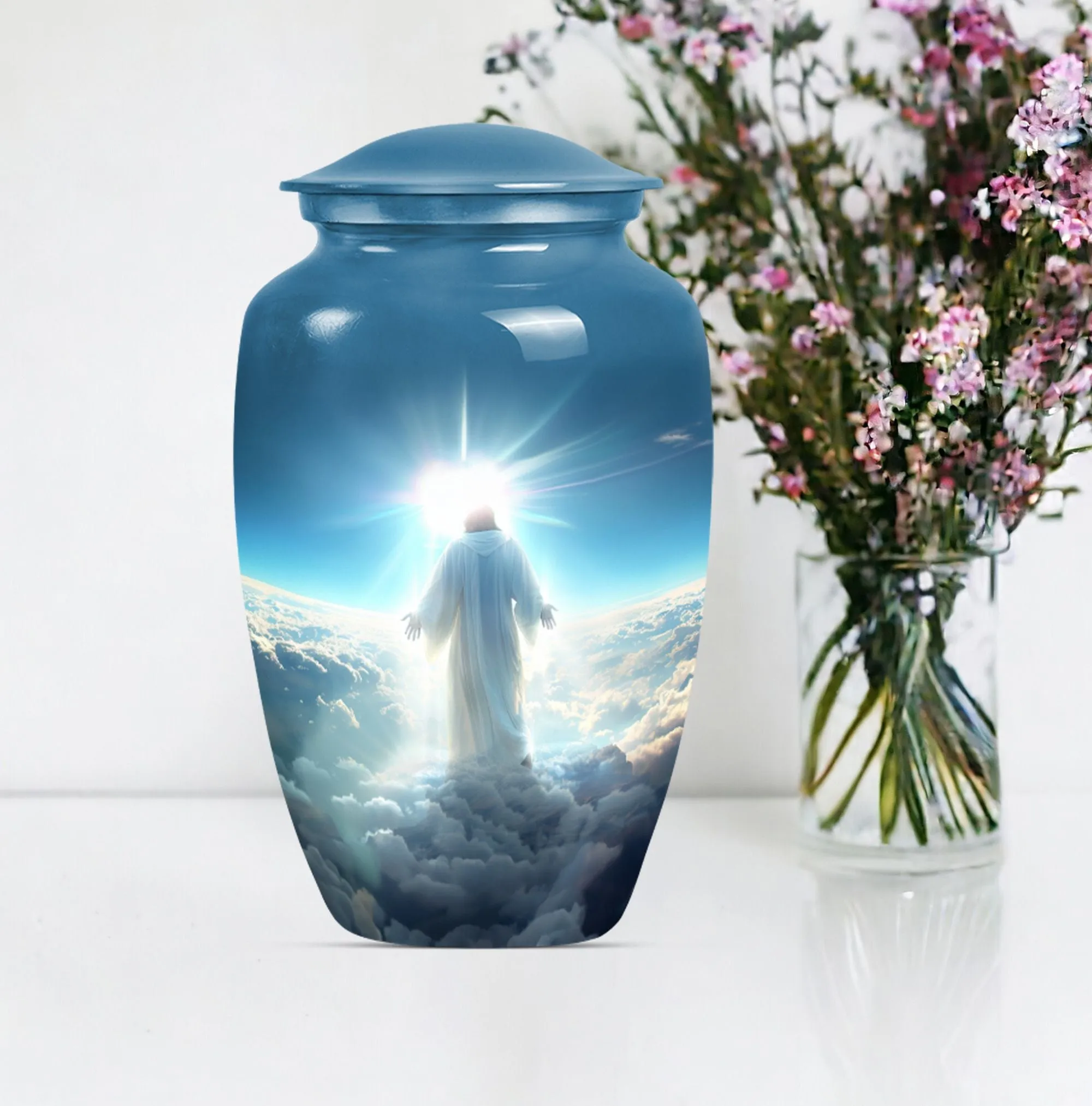 Jesus Memorial Urn - A Treasured Comfort for Loved Ones' Ashes