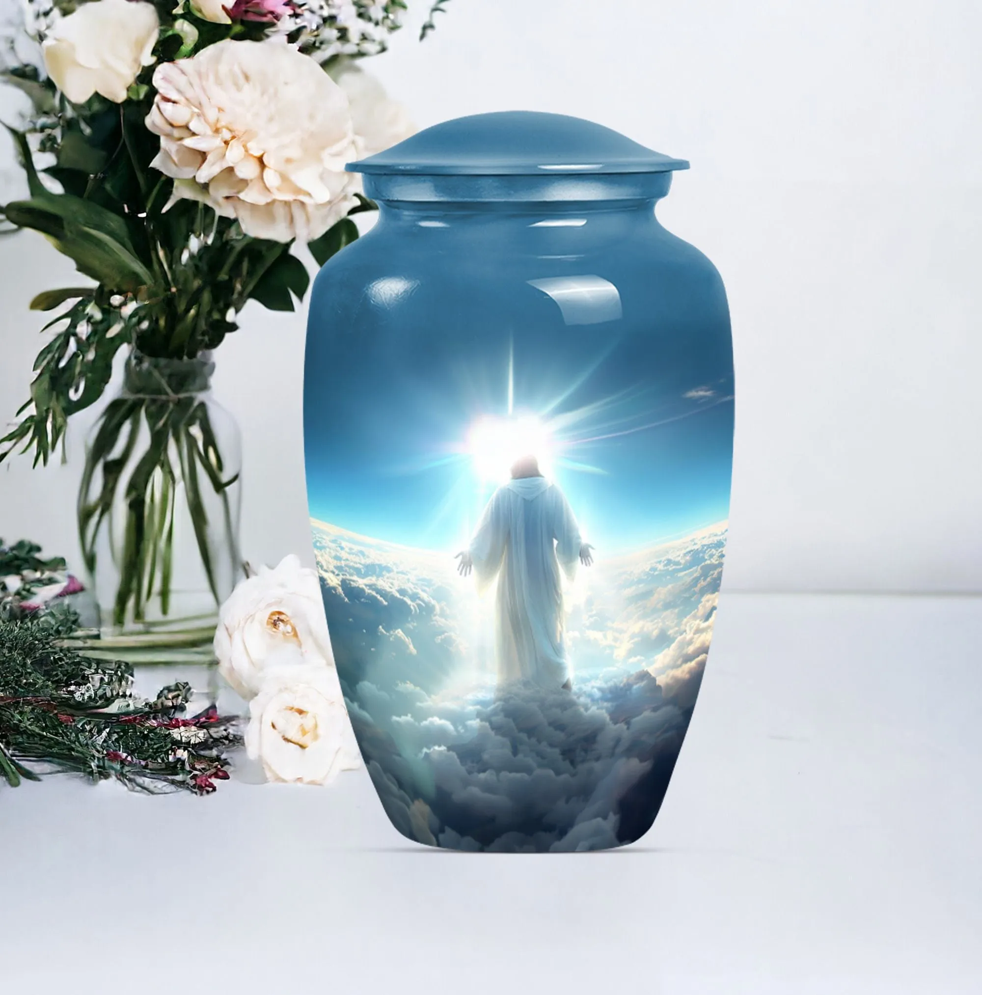 Jesus Memorial Urn - A Treasured Comfort for Loved Ones' Ashes
