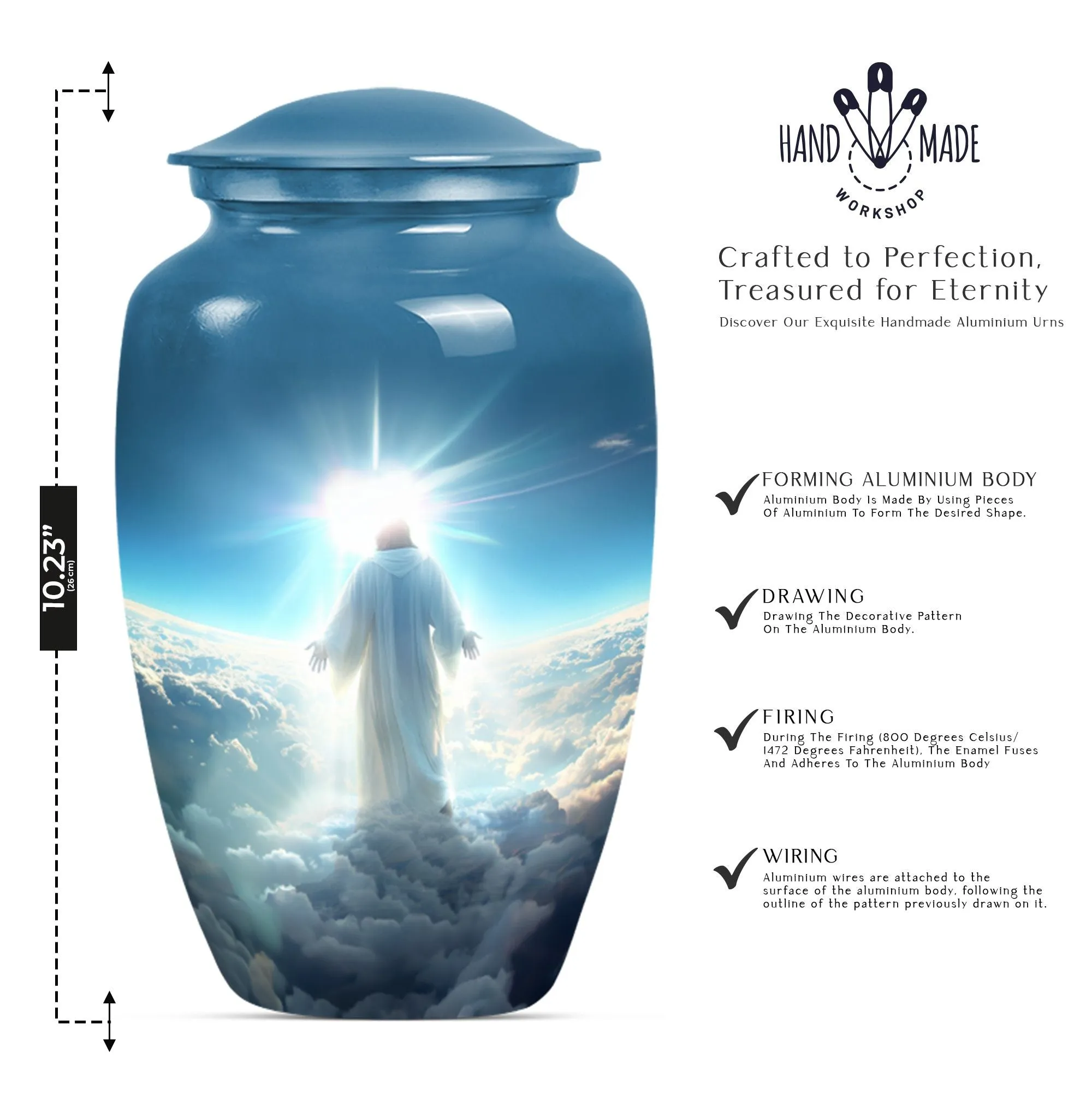 Jesus Memorial Urn - A Treasured Comfort for Loved Ones' Ashes