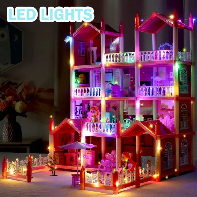 JoyStone WWBS-14J Play Dollhouse with Doll Toy Figures