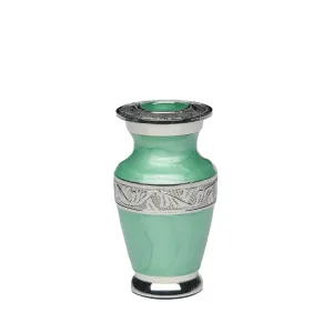 KEEPSAKE - Nickel Plated Brass urn -BAI- Enamel