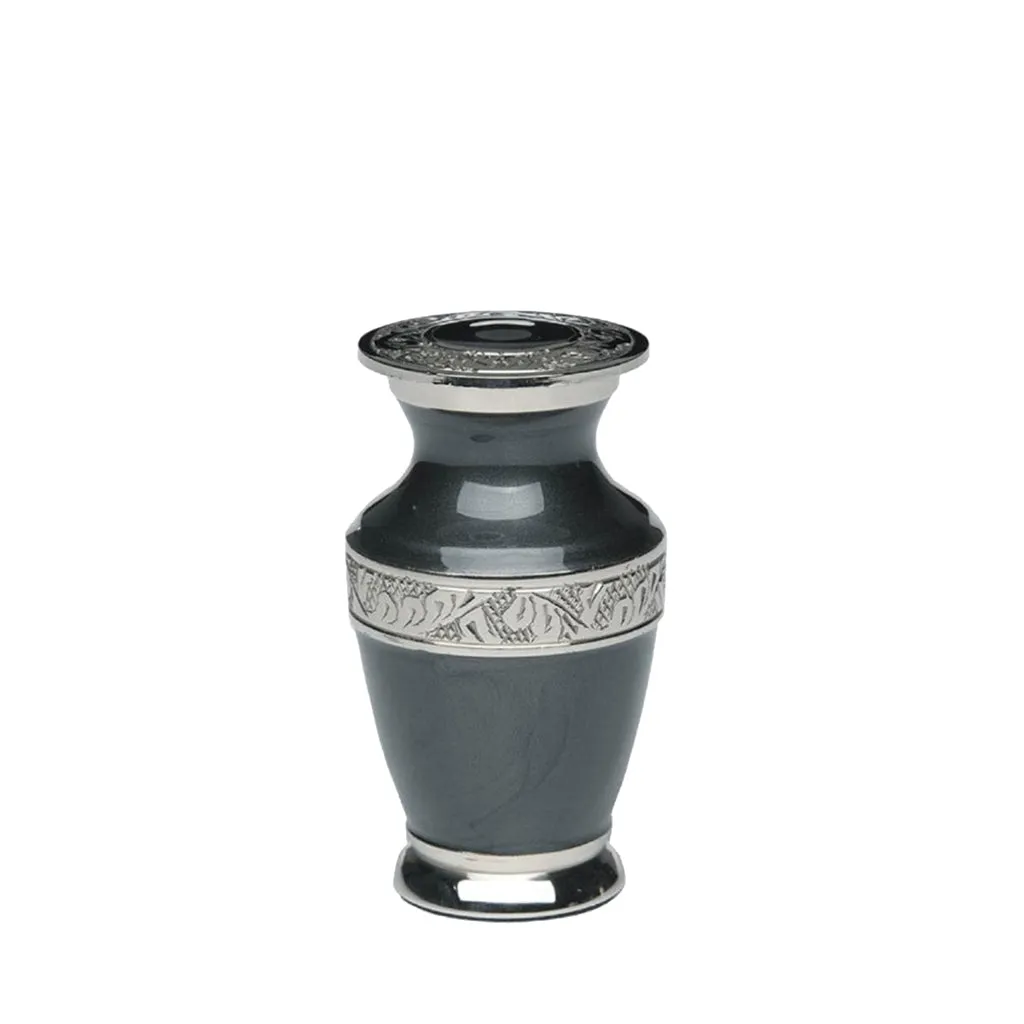KEEPSAKE - Nickel Plated Brass urn -BAI- Enamel