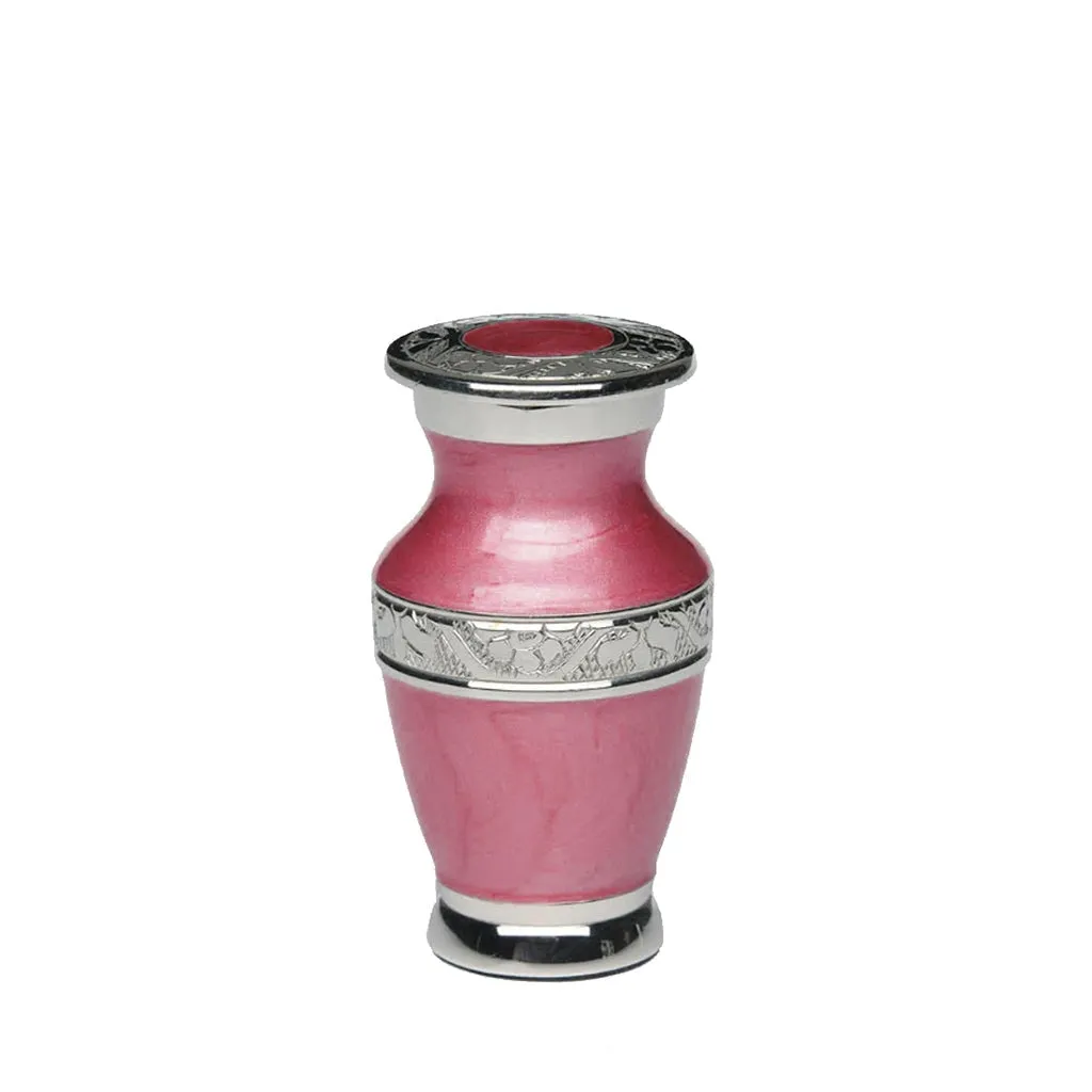 KEEPSAKE - Nickel Plated Brass urn -BAI- Enamel