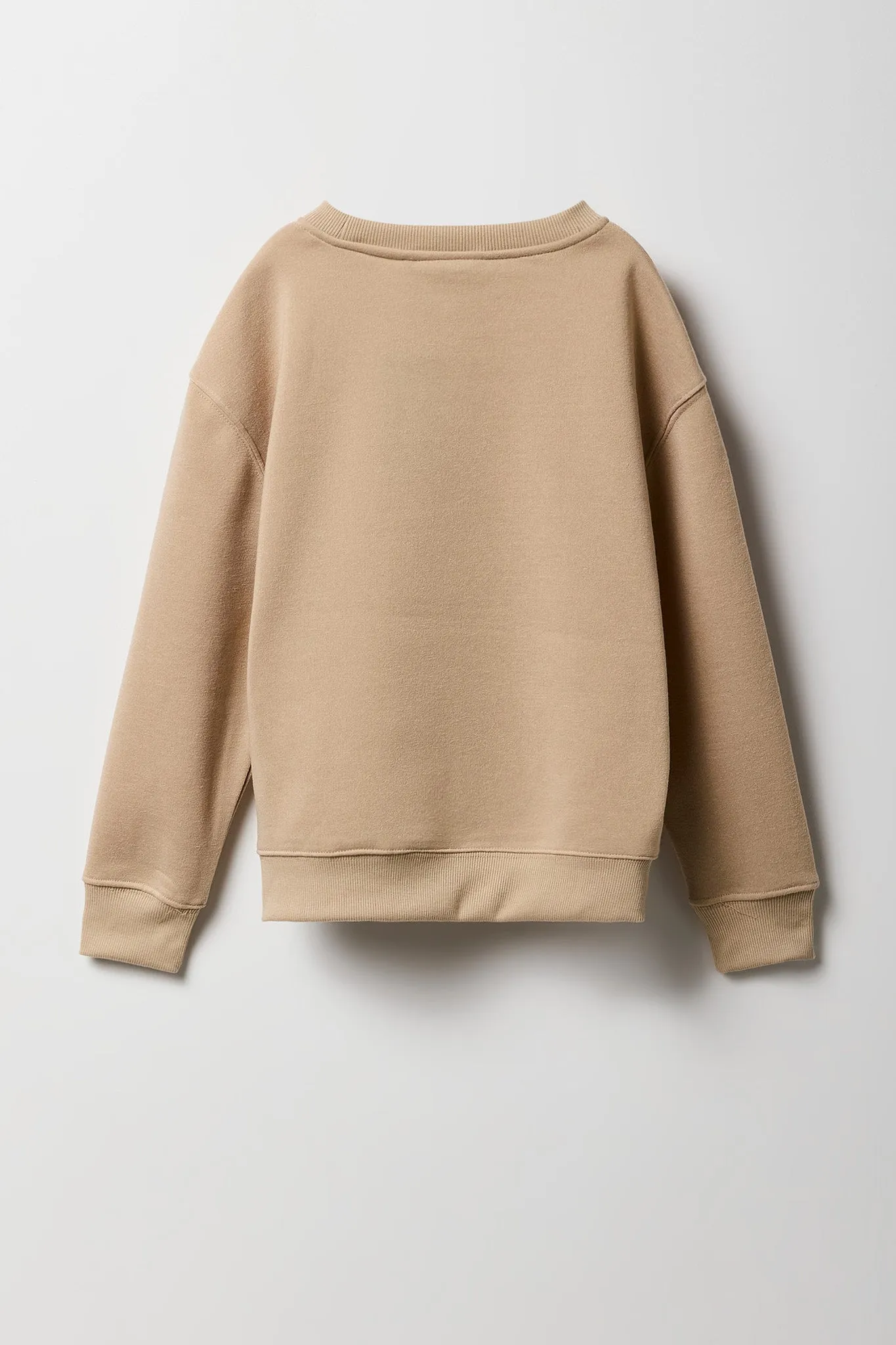 Kids Embroidered Graphic Fleece Sweatshirt