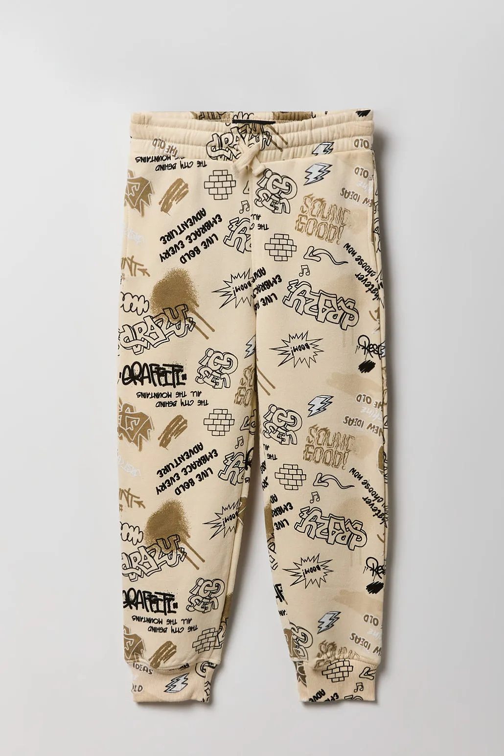 Kids Graffiti Skate Print Fleece Jogger
